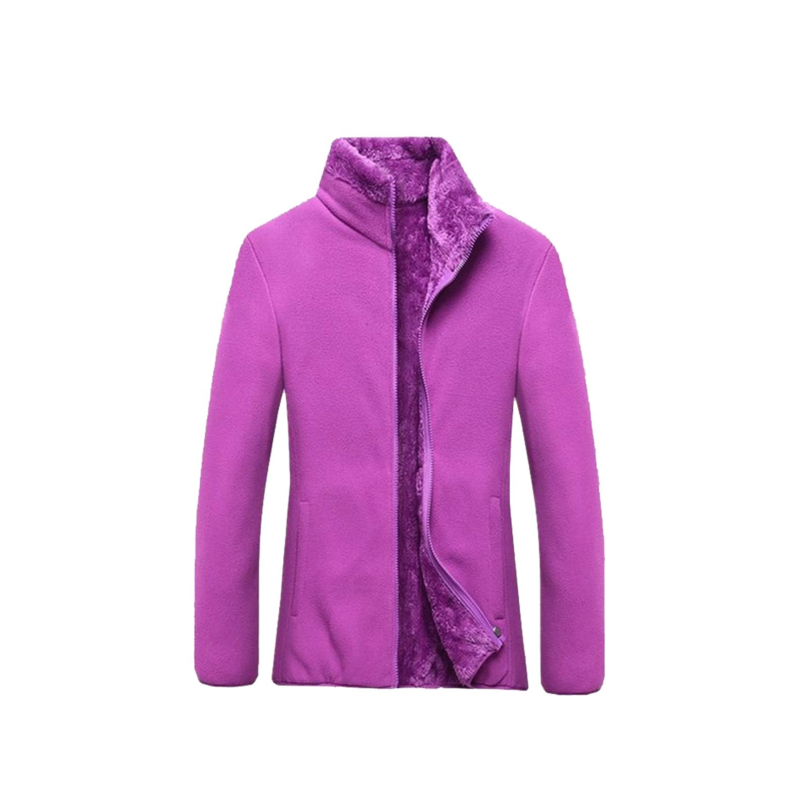 Purple polar fleece jacket Outlet
