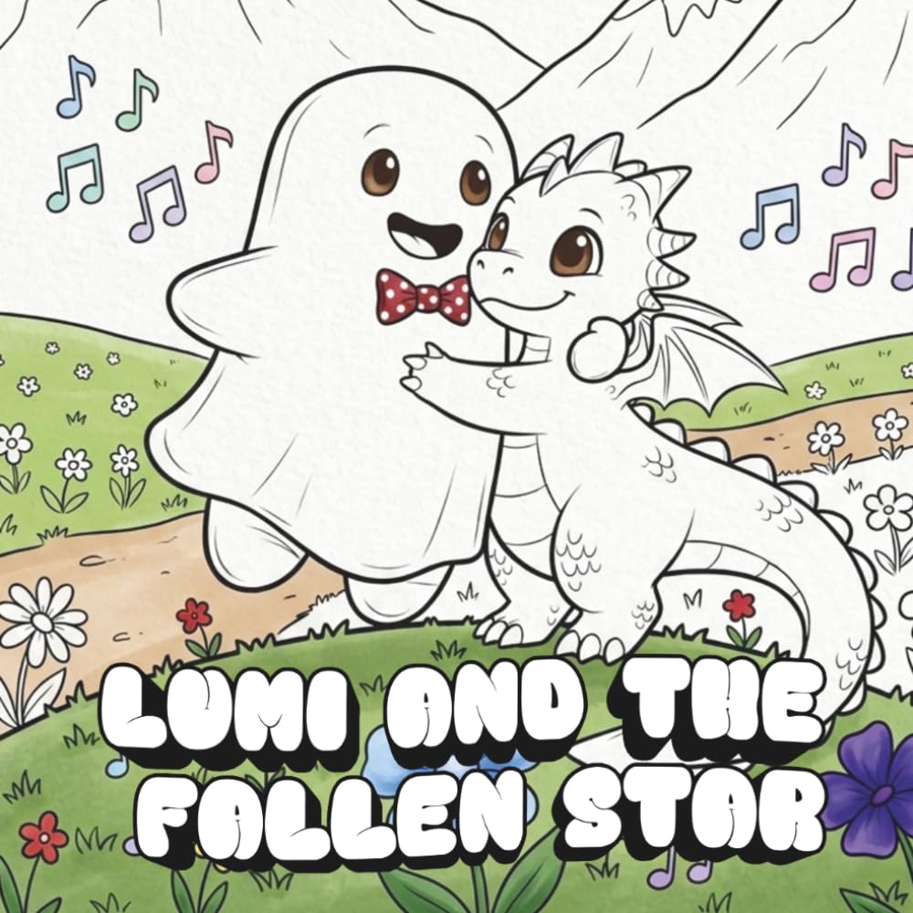 Lumi and the Fallen Star: Coloring Book for Adults and Teens Featuring Super Cute Lumi Characters with Easy and Simple Designs for Relaxation