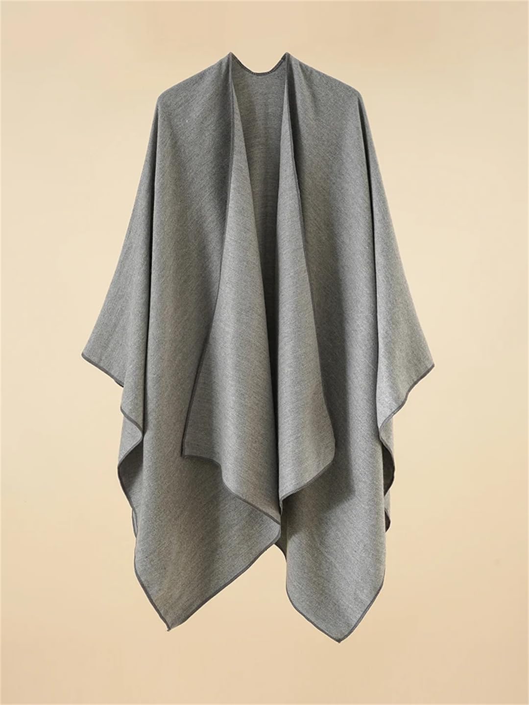 Disimlarl Sciarpa semplice da donna, poncho, scialli, scialli, cardigan casual