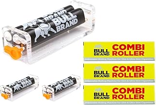 Bull Brand Slim Ultra Cigarette Roller Combi x3– Adjustable Tobacco Rolling Machine, Multi Pack 3X, Durable & Easy to Use, Perfect for Slim & Regular Rolling, UK Design, Smooth & Precise Rolling
