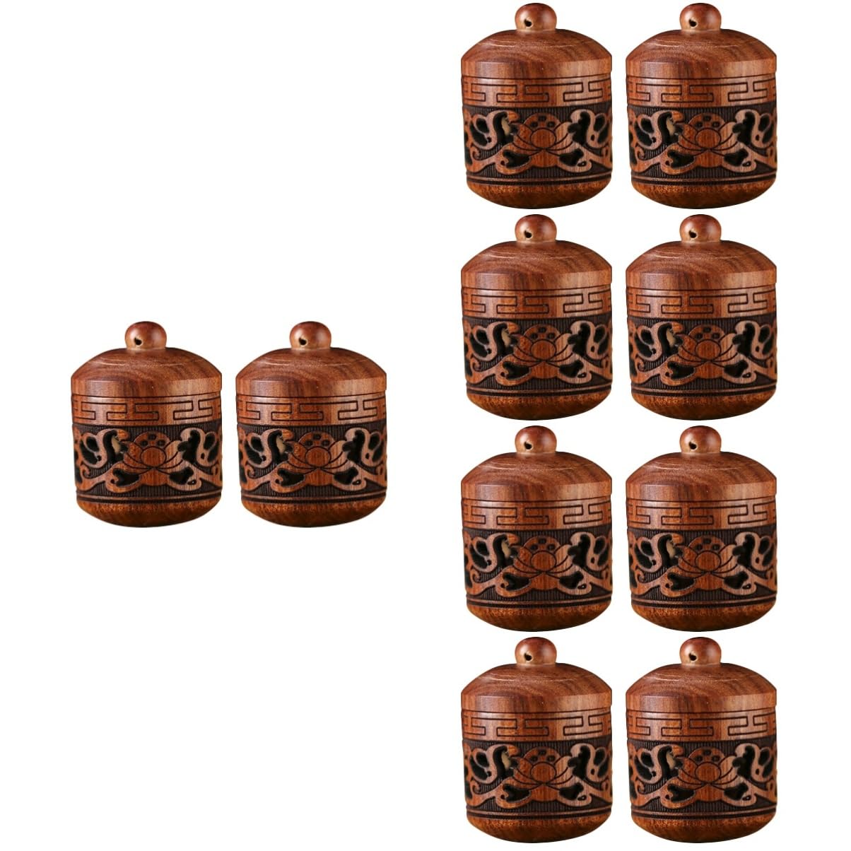 Beavorty 5 Juegos De Difusores De Madera Únicos con Forma De Farol Coloridos Y Contenedores De Fragancia para Decoración (2 Unidades)