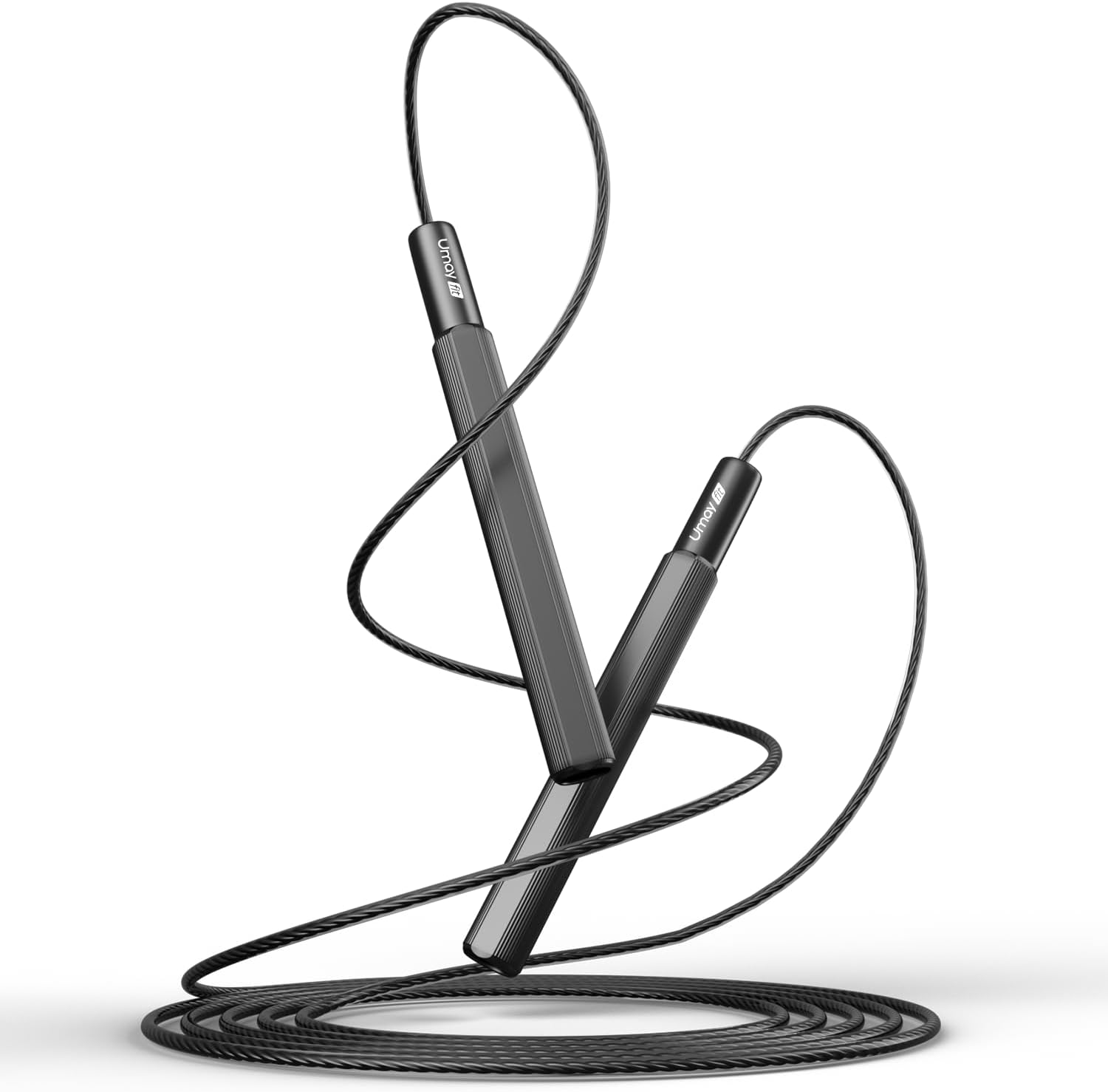 Jump Rope, Tangle-Free Rapid Speed Jumping Rope Cable with Ball Bearings for Women, Men, and Kids, Adjustable Steel Jump Rope Workout with Aluminum Alloy Handles for Fitness, Home Exercise Slim Body