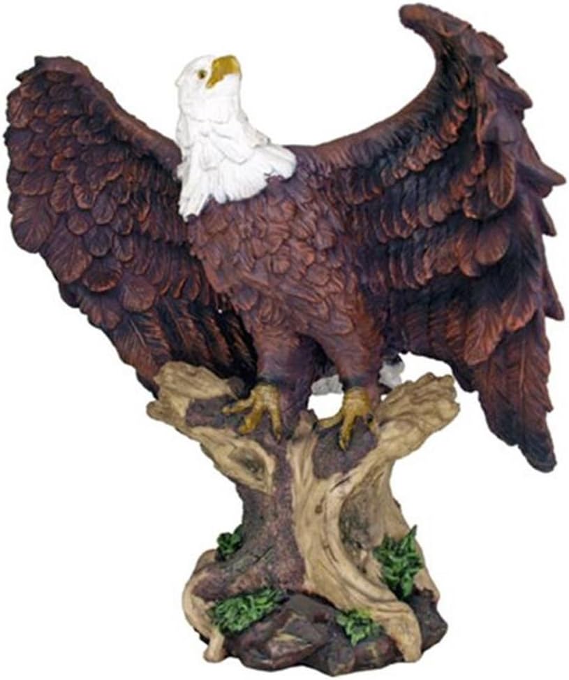Indian Handicrafts Large 18" Height Perching American Bald Eagle Statue Home Garden Decor Figurine