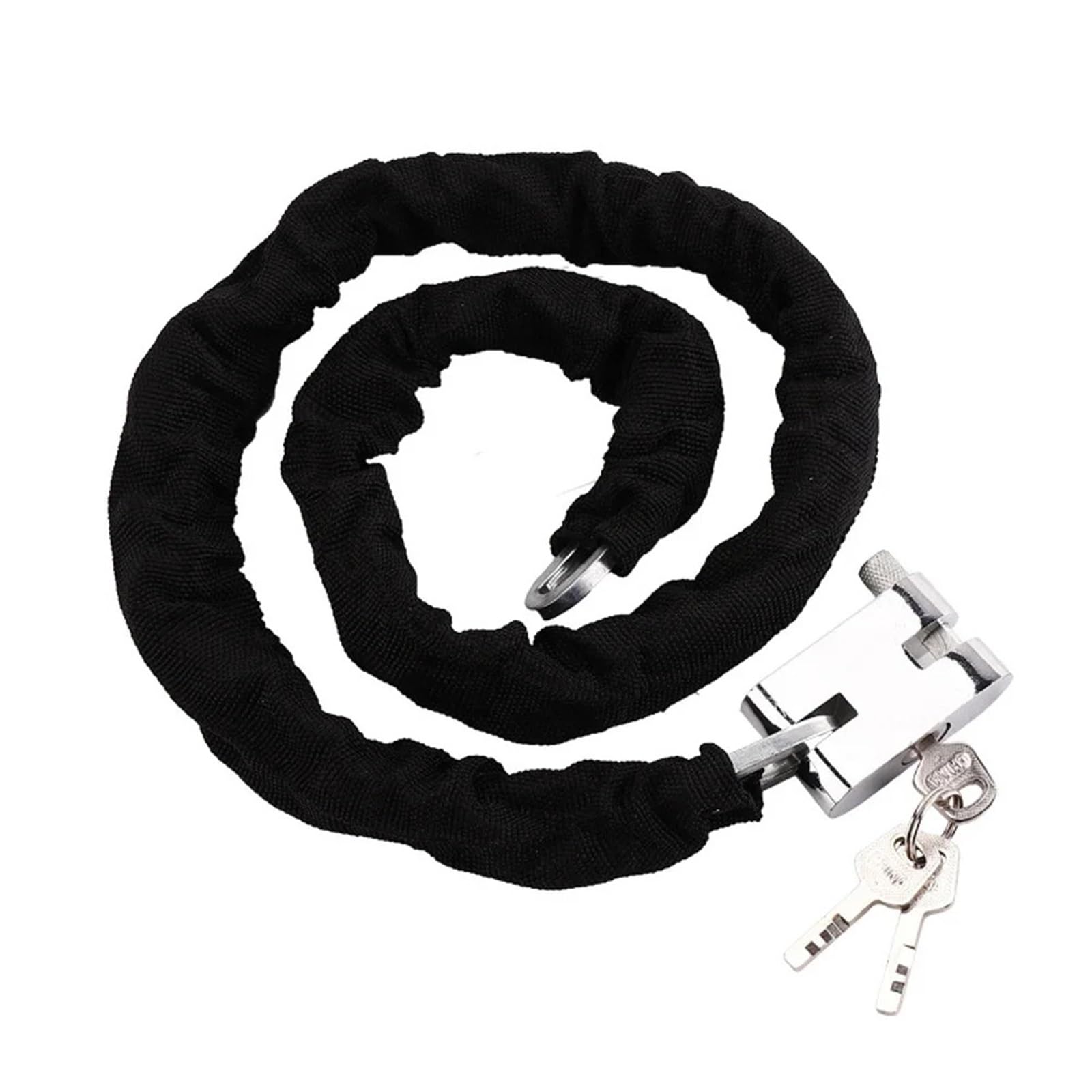 Dgoingpi One Color Motorbike Lock Security Motorcycle Chain And Padlo 1.2M Motorcycle Lock Heavy-Duty Chain Lock Heavy Duty Rubber+Steel With 3 Keys