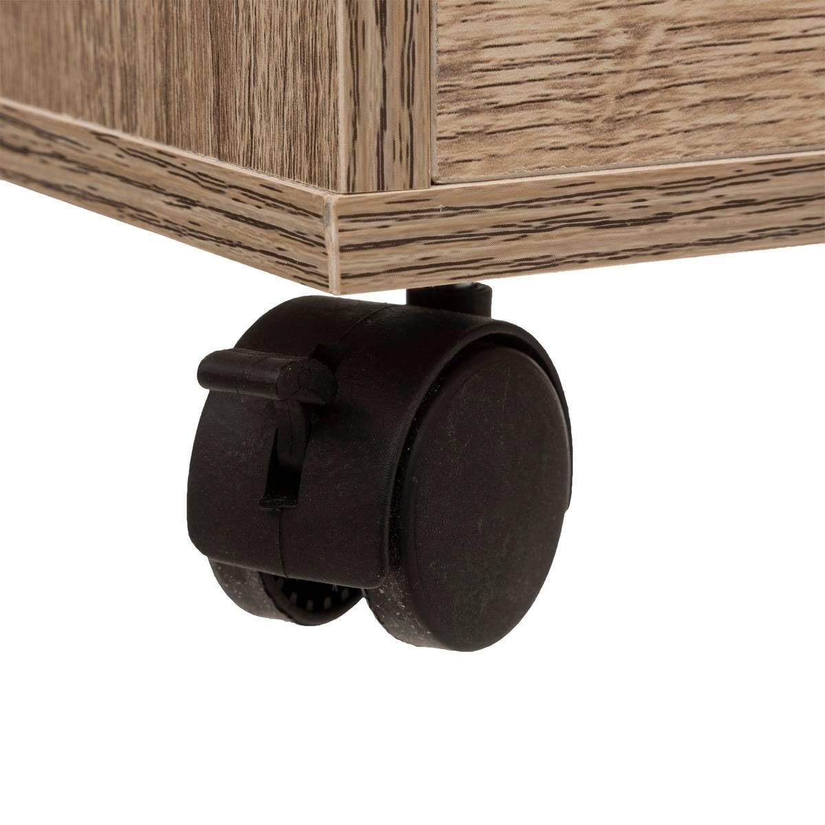 5 five simply smart 5five Torre 3 cassetti con ruote naturali