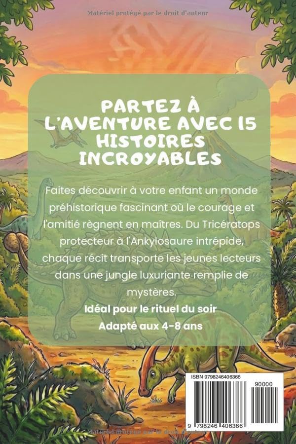 Image secondaire de 15 Histoires Courtes de Dinosaures pour Enfants de 4 à 8 Ans