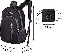 Vista 3 de MounTop Mochila resistente al agua plegable ligera al aire libre para viajes senderismo equitación