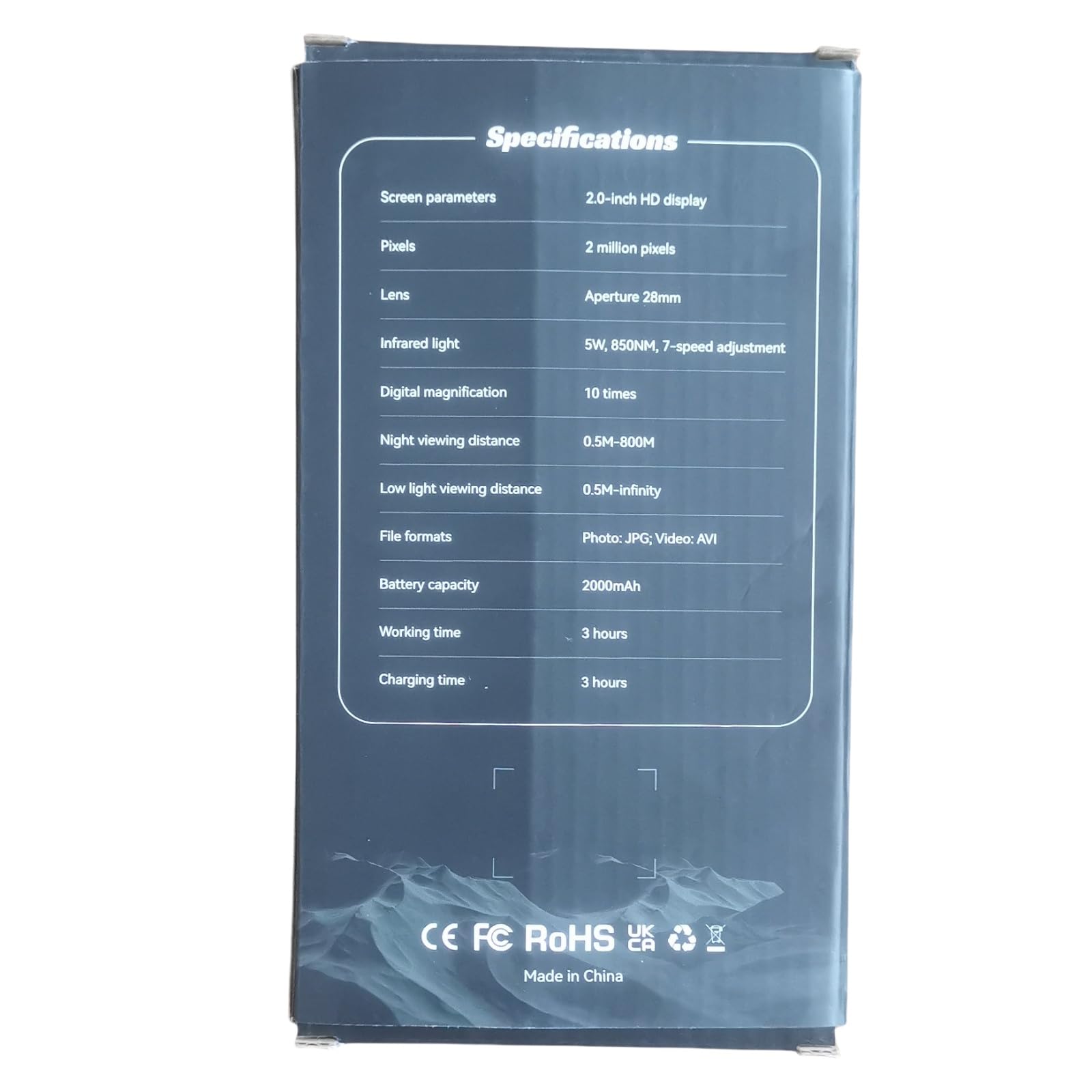 EMEBAY Vision Nocturne Monoculaire 1080P Carte 64Go, Lunettes Numériques