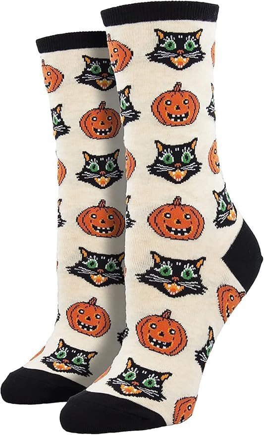 Halloween Socks Women Pumpkin Skeleton Ghost Socks Crazy Funny Novelty Cute Halloween Gifts for Women Girls
