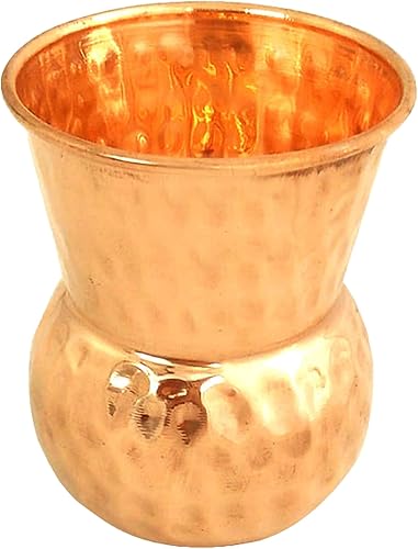 PARIJAT HANDICRAFT Vaso martillado Moscow Mule Tazas Tazas de vidrio para bebidas de cóctel refrescos Artesanal (1)