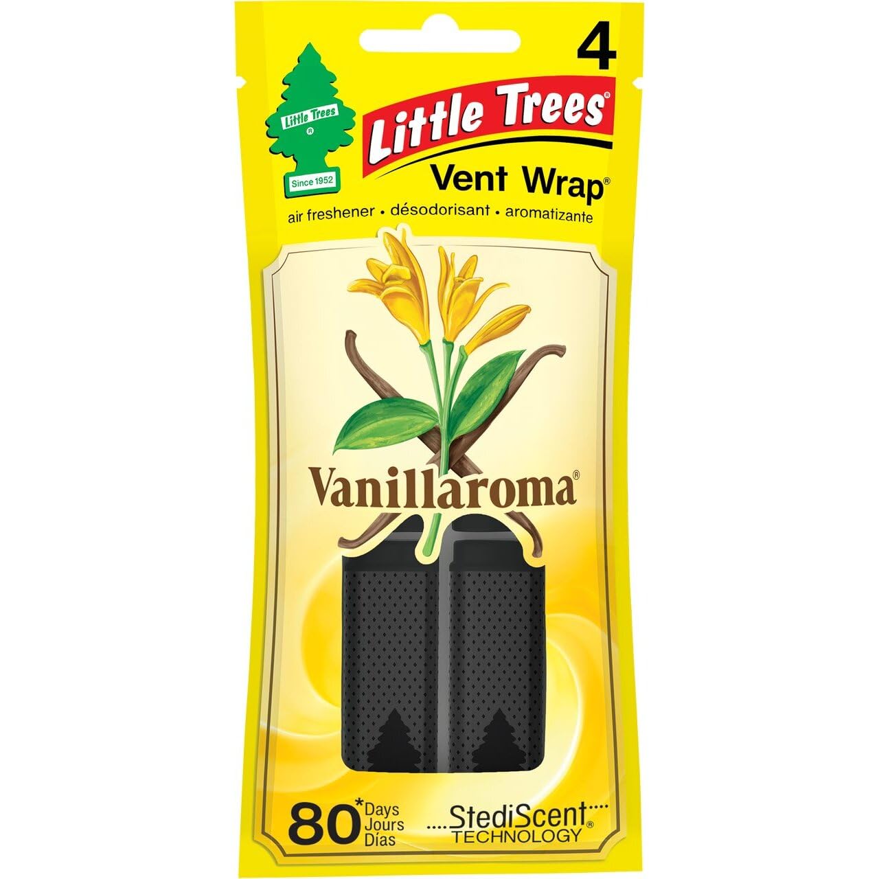 Little Trees CTK-52232-24 16 Pack Vent Wrap Vanillaroma (4-Pack), 16 Pack