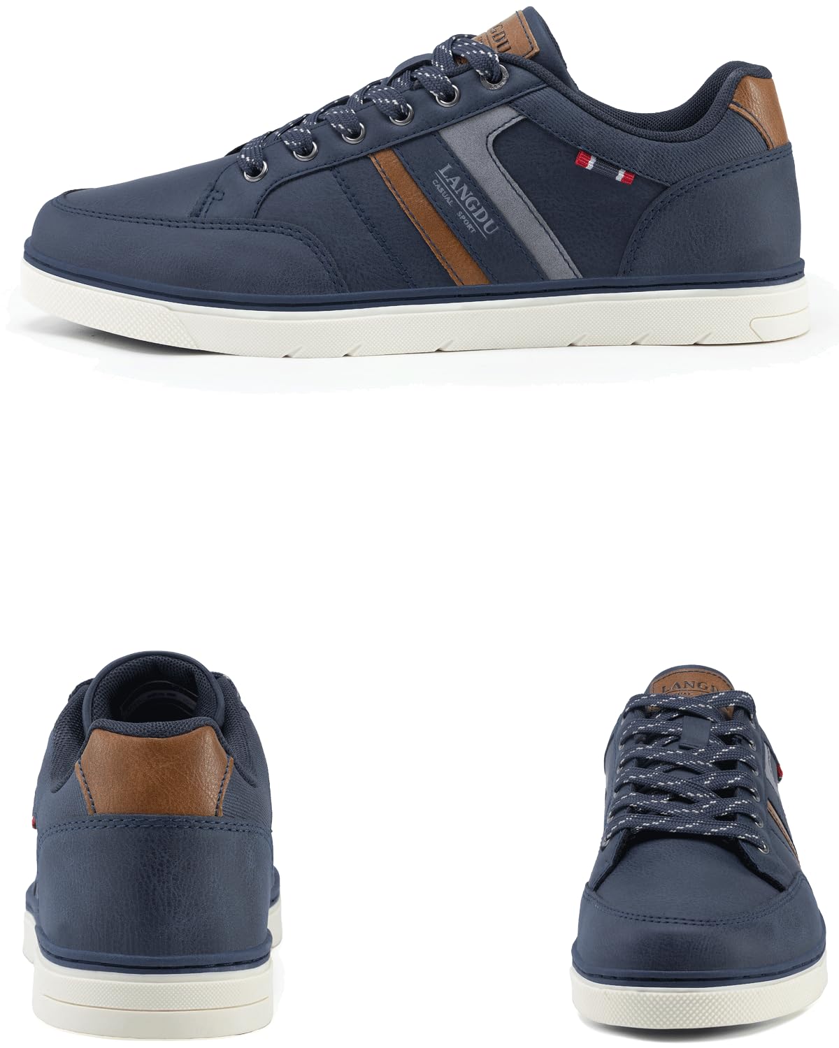 LANGDU Sneakers Uomo Scarpe da Ginnastica Casual Sportive Running Basse Scarpe all'Aperto 41-46