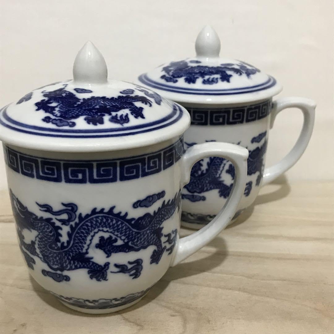 中国古玩　染付茶入れ【蓋付】 中国古玩 染付茶入れ【蓋付】 古童 - 染付 茶入 | 古美術品専門サイト