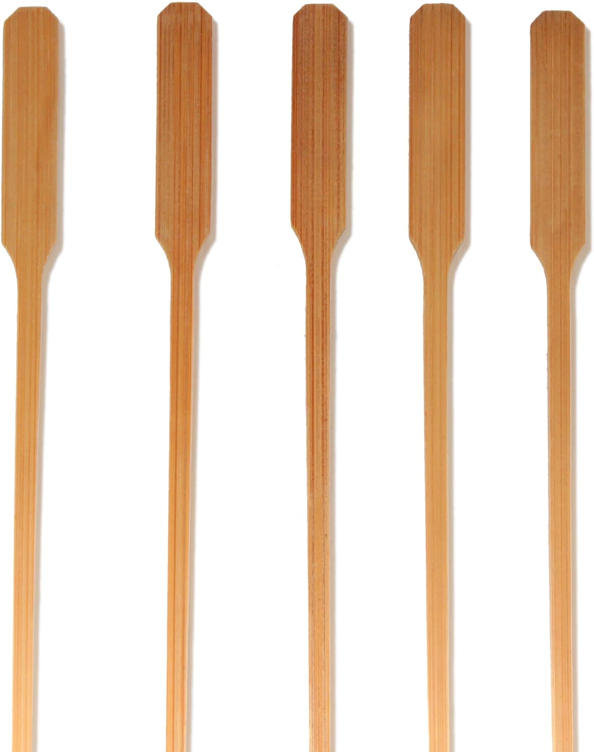 BambooMN 9.8 Premium Bamboo Arrow Shrimp Meat Fruit Kebab Skewer - Carbonized Brown - 1,000 Pieces