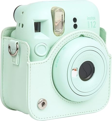Miniatura 5 de Funda para cámara instantánea Fujifilm Instax Mini 12, funda de PU con correa extraíble para cámara Fujifilm Instax Mini 12 (verde)