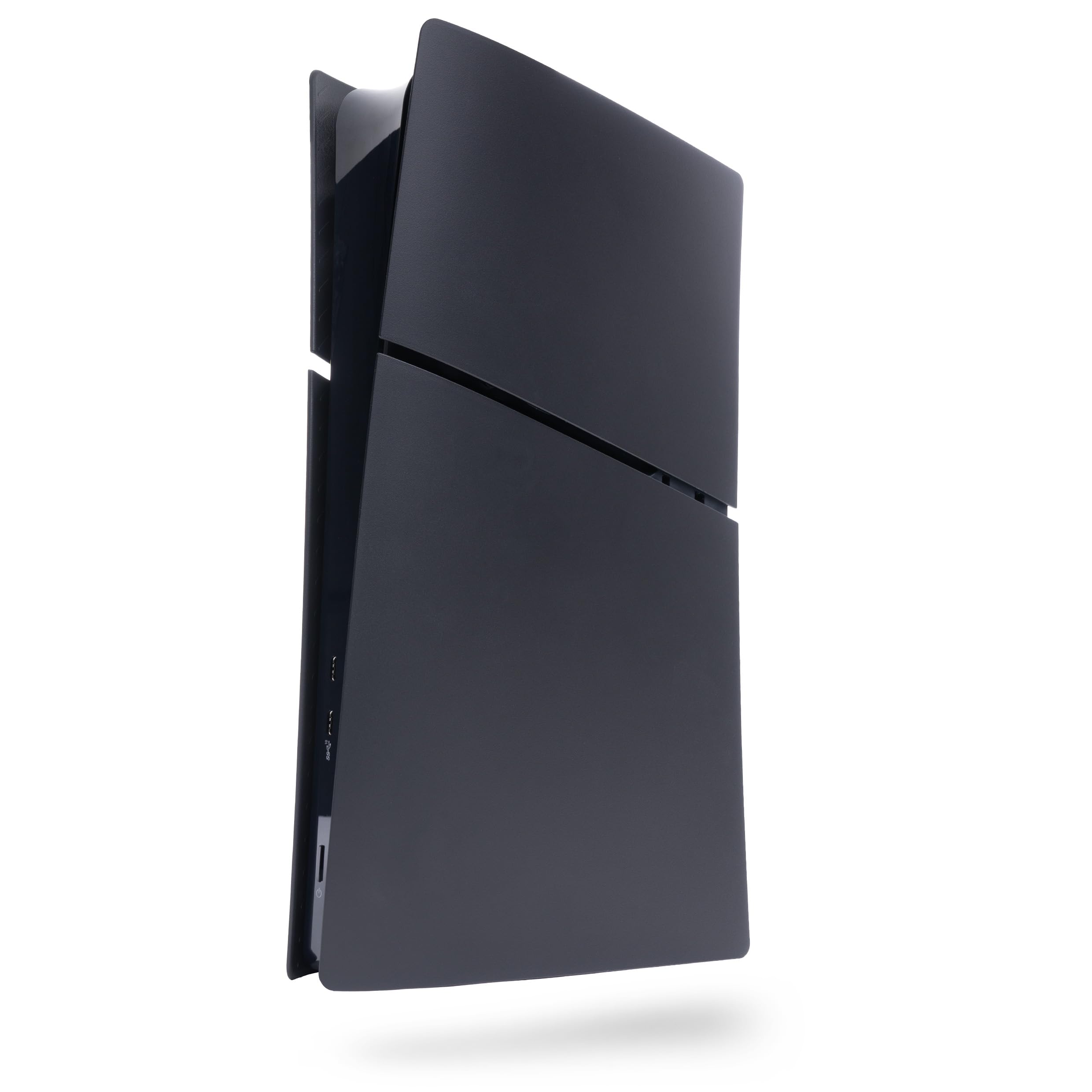 Glistco Black Plates Slim Replacement Shell Compatible with PS5 Slim - Cover Plates for PS5 Slim Digital Edition