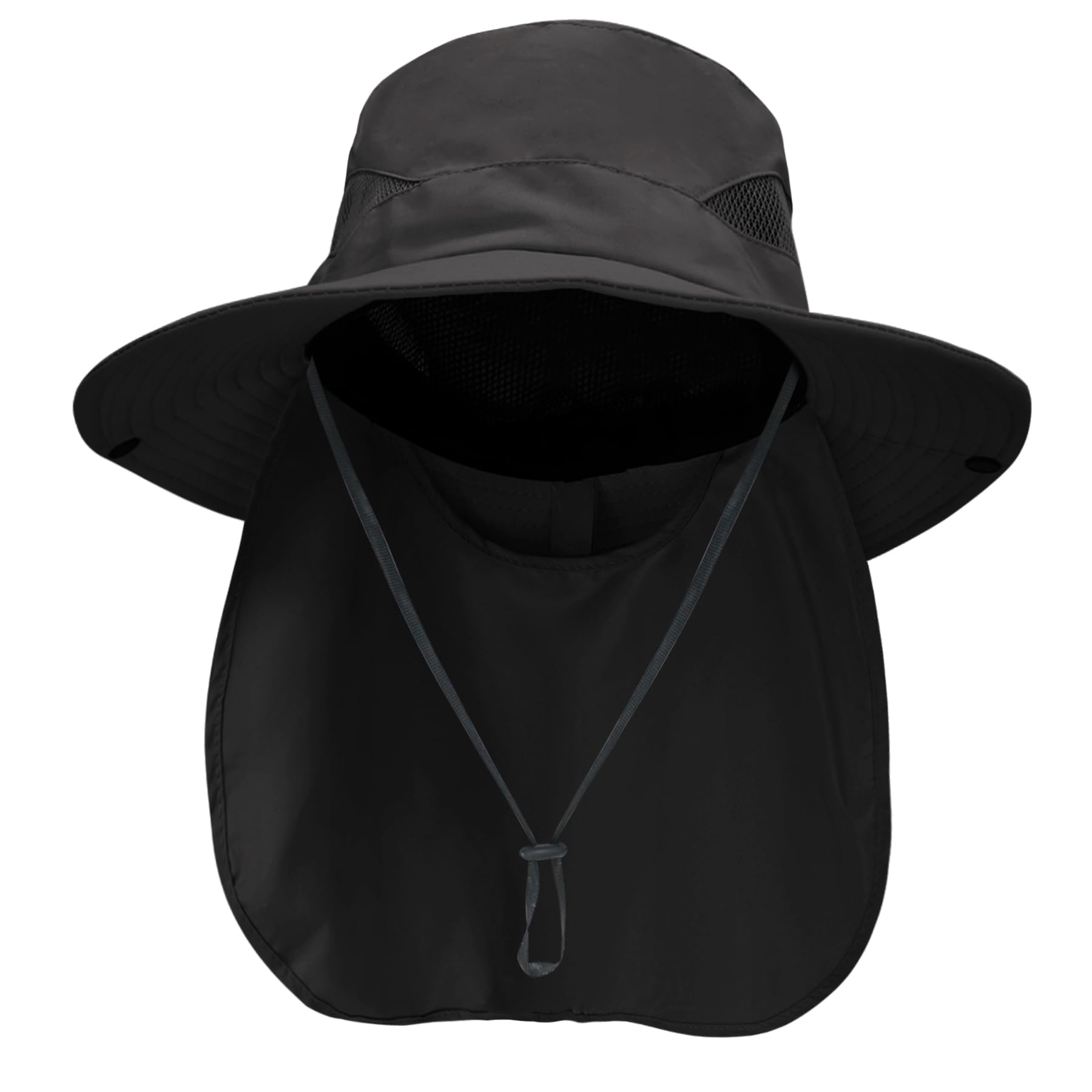 NPQQUAN Sun Hats for Men Women with Neck Flap UPF 50+ UV Protection Wide Brim Bucket Hat Safari Hiking Fishing Hats