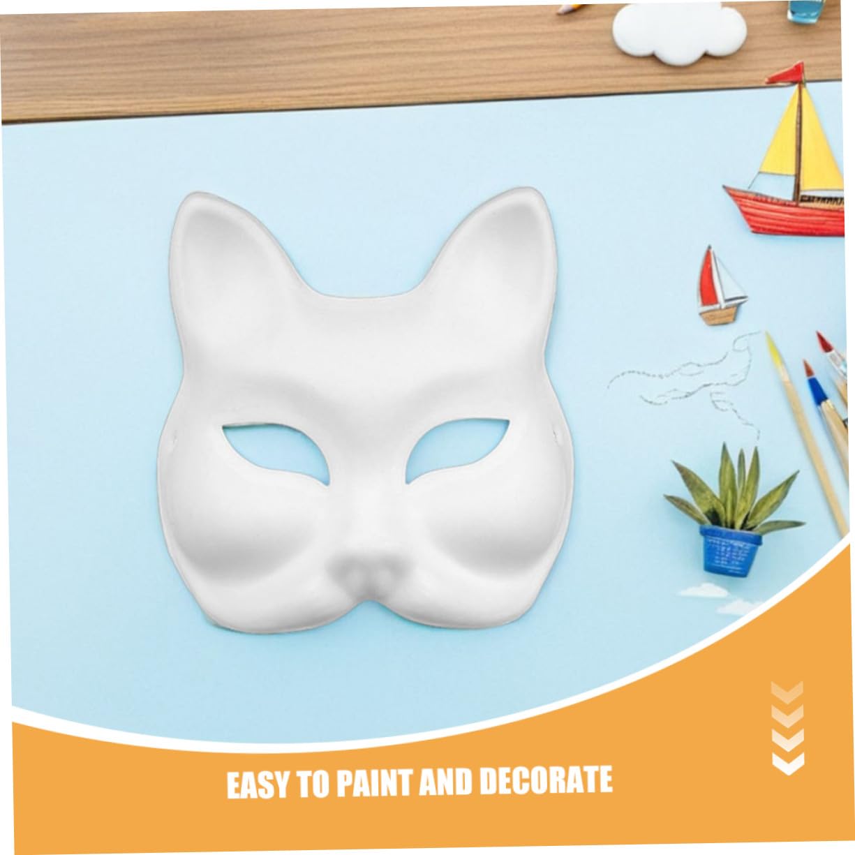 Hohopeti 16 Maschere Vuote da Decorare in Pulp e Volpe Maschere DIY per Halloween e Feste Tema Facili da Dipingere e Personalizzare per Adulti