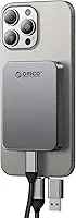 ORICO SSD magnético portátil de 512 GB, corpo de metal, gravação e armazenamento ProRes HDR 4K 120 fps, até 460 MB/s, cabo USB C e A 2 em 1, SSD externo compatível com iPhone 16 Pro Max, tablet,