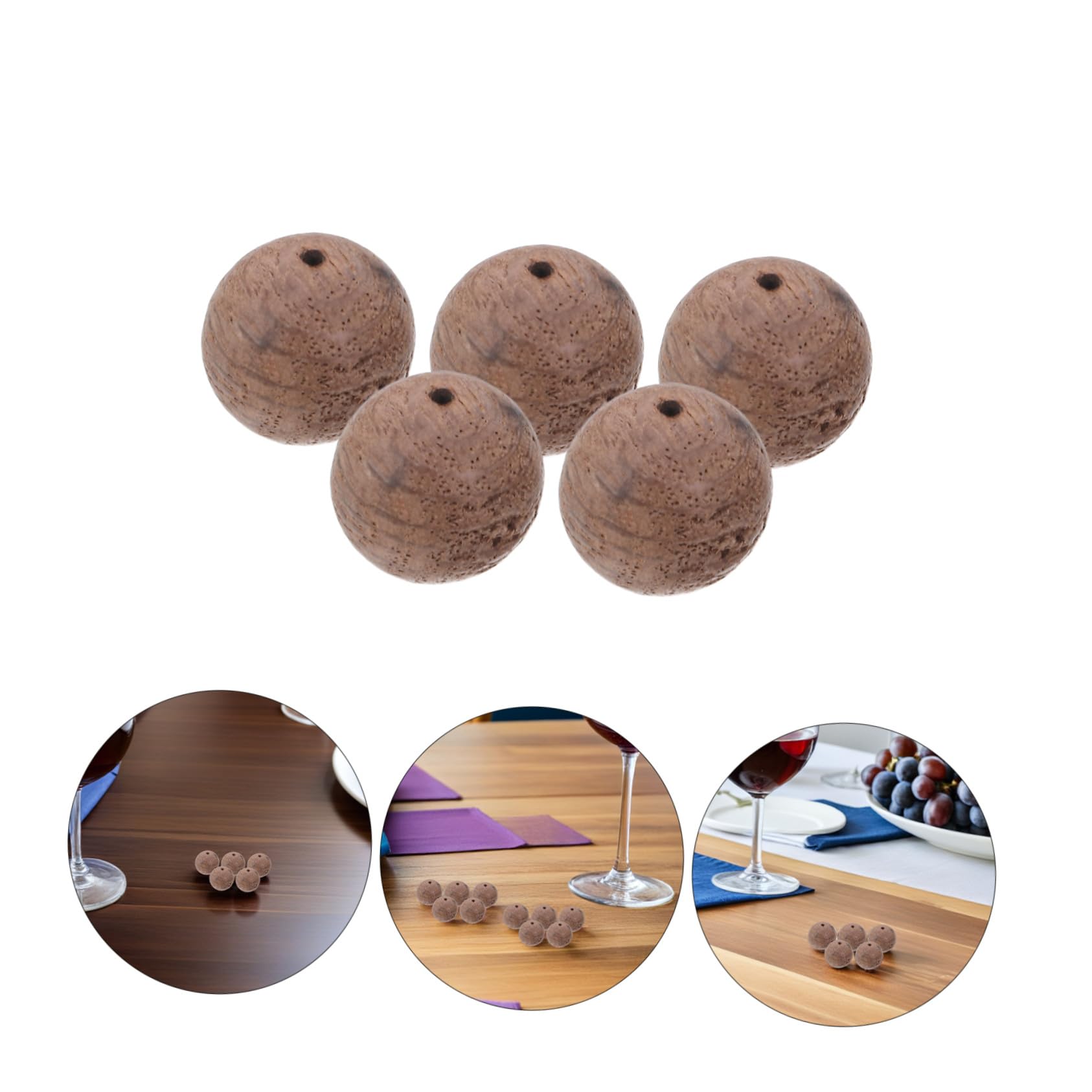 Toyvian Perle di Legno di Quercia Tostate Pesanti 1 Sacchetto per Aromatizzare e Migliorare Whisky e Vini in Infusione per Produzione Domestica di Distillati
