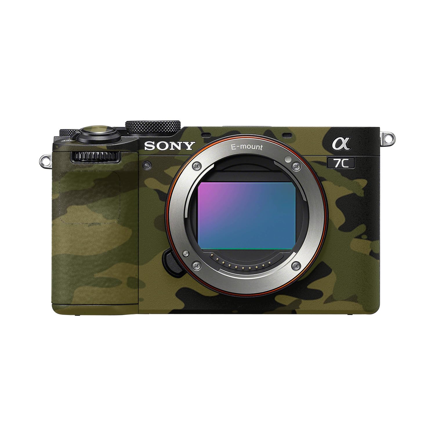 Camera Skin Compatible with Sony A7C Mark II (2023) - Green Camouflage - Premium 3M Vinyl Protective Wrap Decal Cover - Easy to Apply | Crafted in the USA by MightySkins