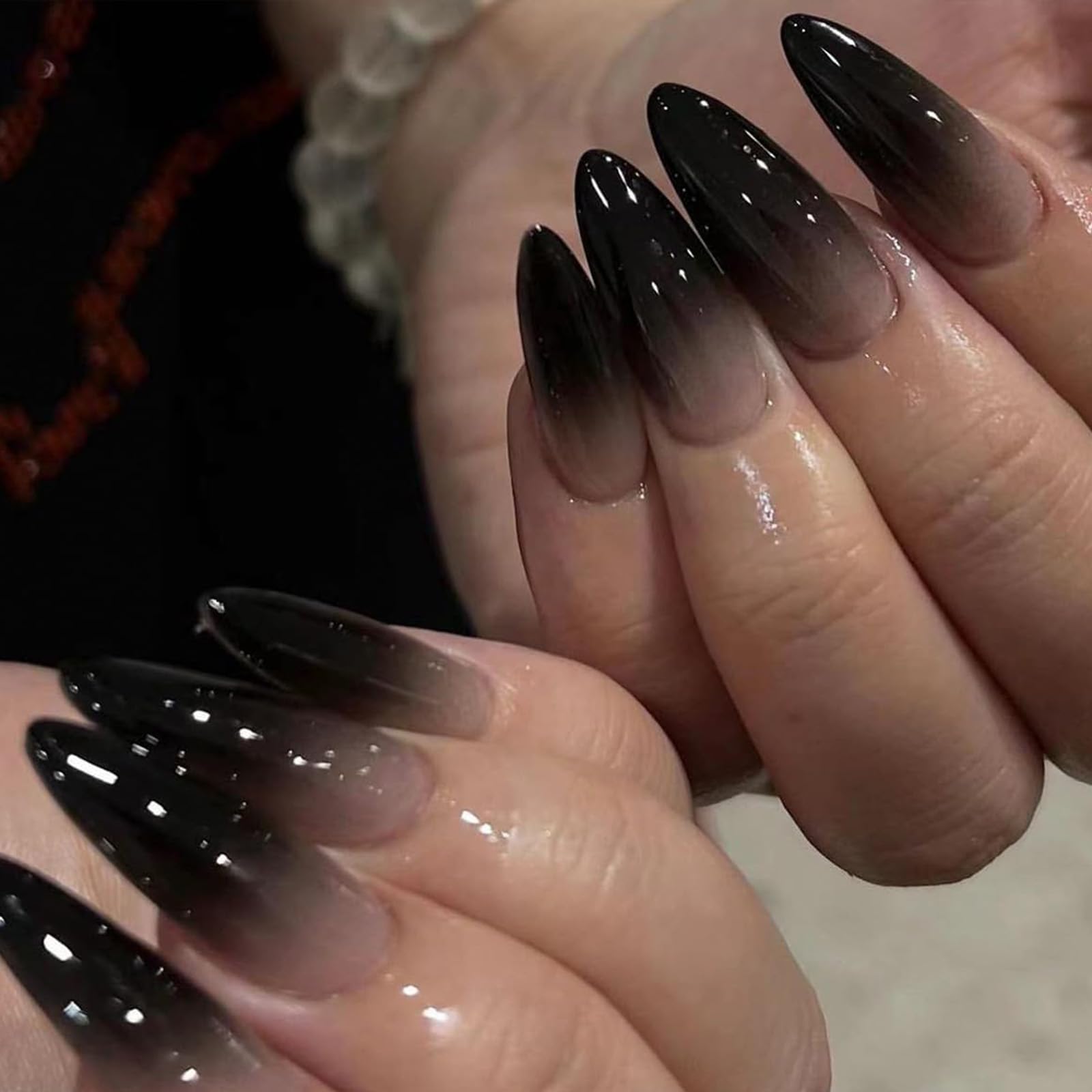 acrylic nails for black dress Little Black Dress Nails