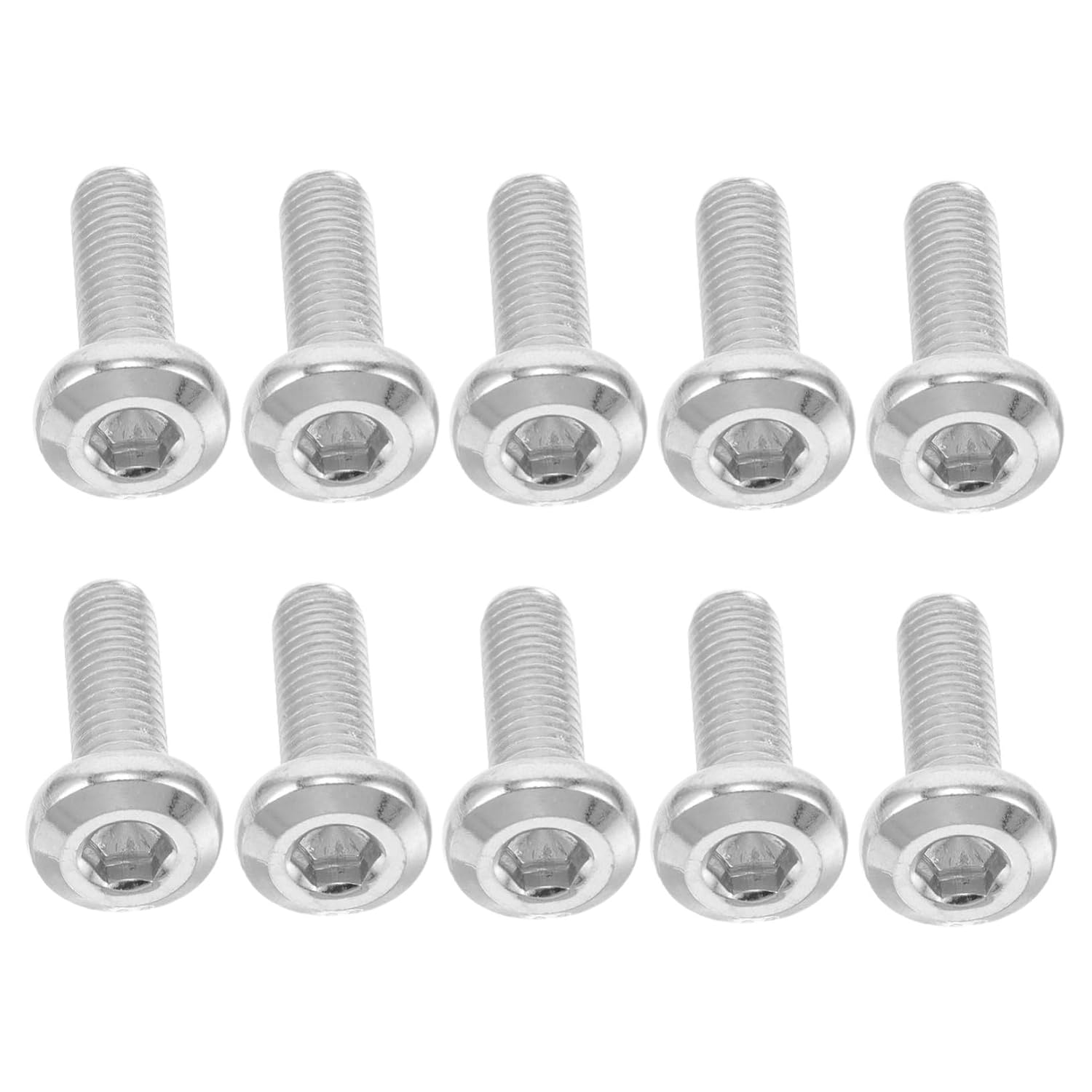 Unomor 10pcs Bike Disc Brake Bolts Alloy Replacement Screws for Enhanced Safety and Easy Maintenance Motorcycles and Electric Vehicles