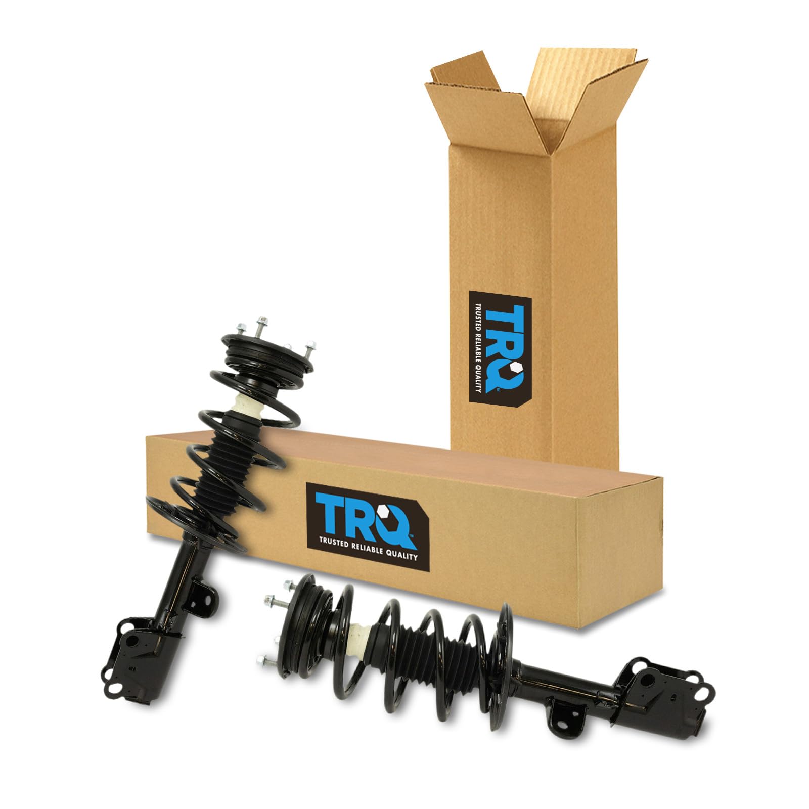 TRQ Front Driver and Passenger Side Strut and Spring Assembly Set