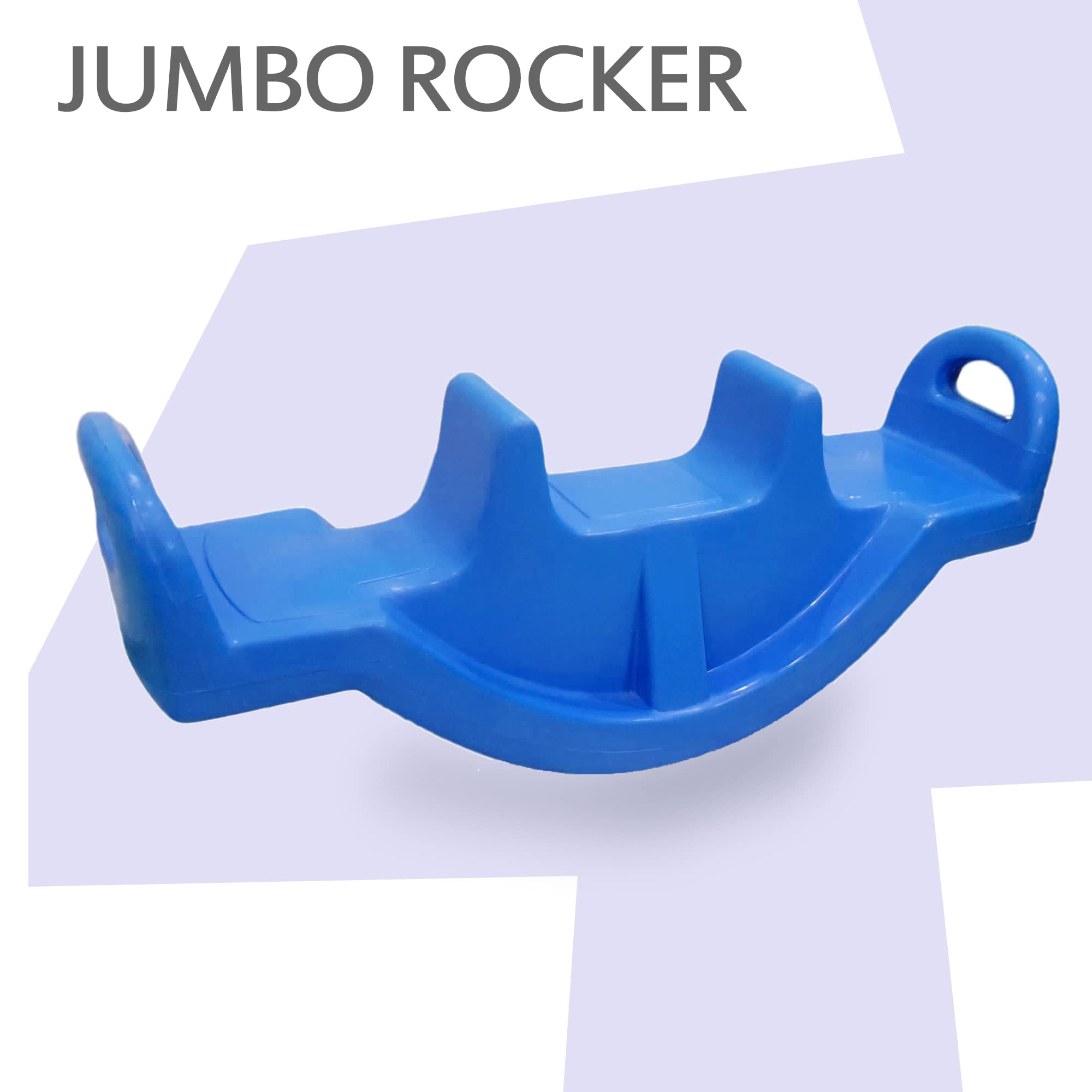 eHomeKart See Saw Rocker for Kids - Plastic See Saw Jumbo Rocker for Indoors and Outdoors - Perfect Toy for Boys and Girls of Age 1-8 Years - Dimesnsions: 118 X 32 X 45 Cm (Blue), 1 Count - Image 4 thumbnail