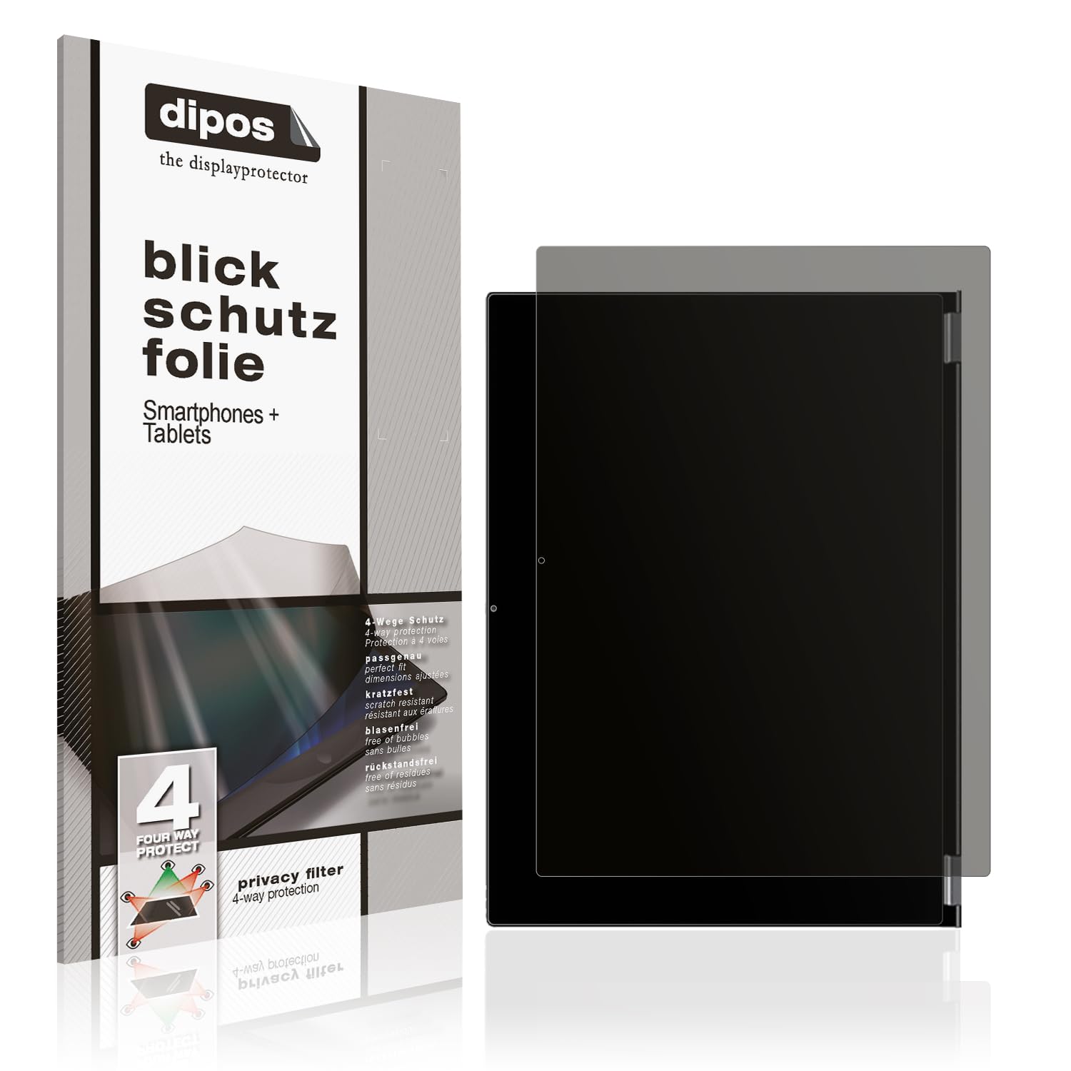 dipos Pellicola Privacy per Chuwi FreeBook 13,5 Zoll | Protezione schermo opaca Anti-Spia a 4 Vie, si adatta perfettamente, antigraffio, senza bolle, autoadesiva