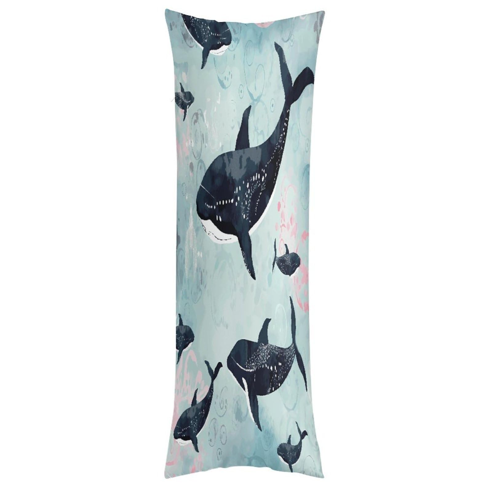 Taie d'oreiller respirante Whale 50,8 x 137,2 cm avec zip invisible