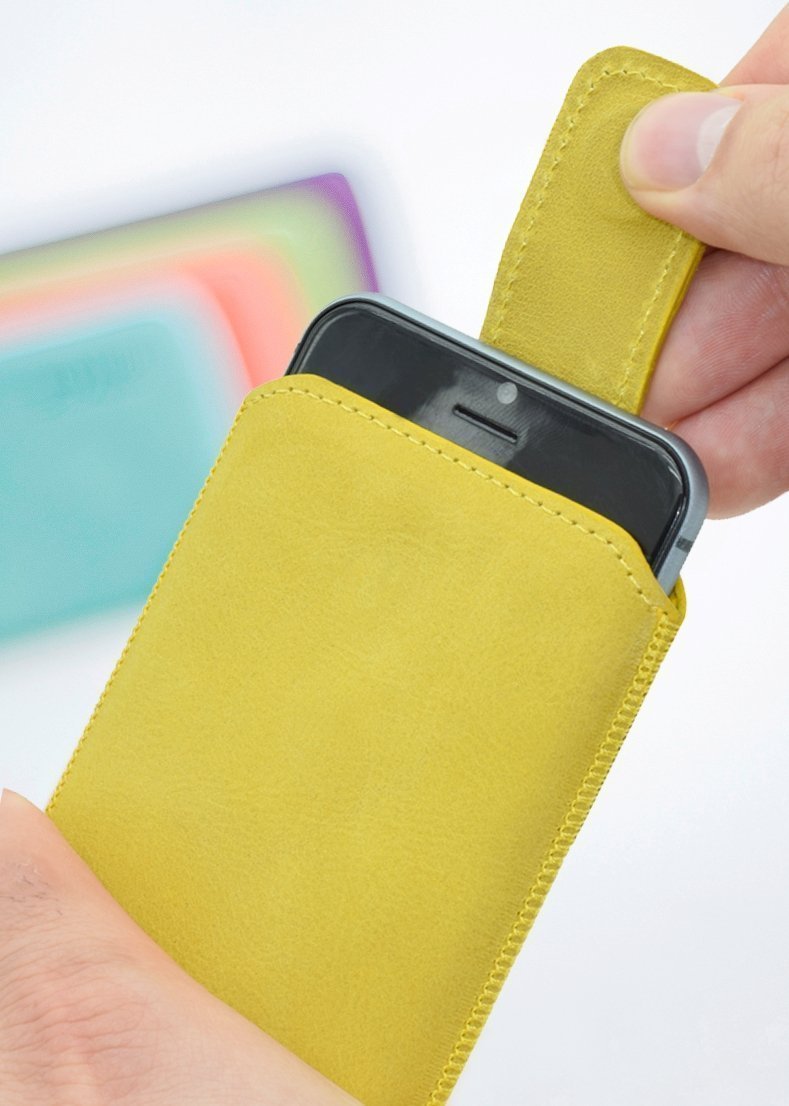 Suncase Custodia In Vera Pelle Per Huawei Y6 2019 - Colore Caffè Antico, Con Linguetta E Chiusura Magnetica