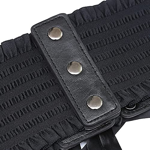 Wide Elastic Stretch Lace-up Cinch Elasticity Waist Belt,Retro Costume Accessories4