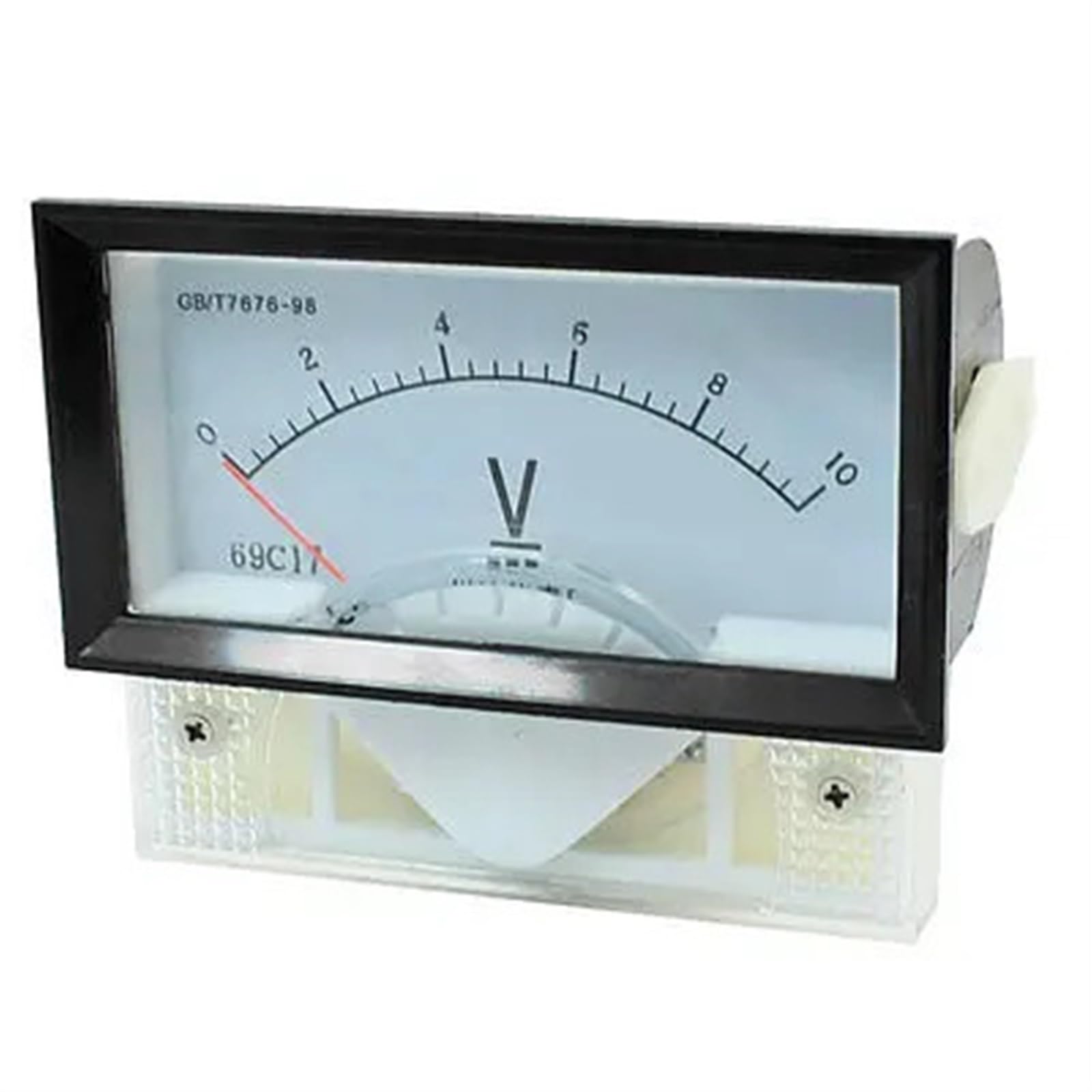 Voltmètre rectangulaire DC 10V 69C17 pour tableau électrique - 3