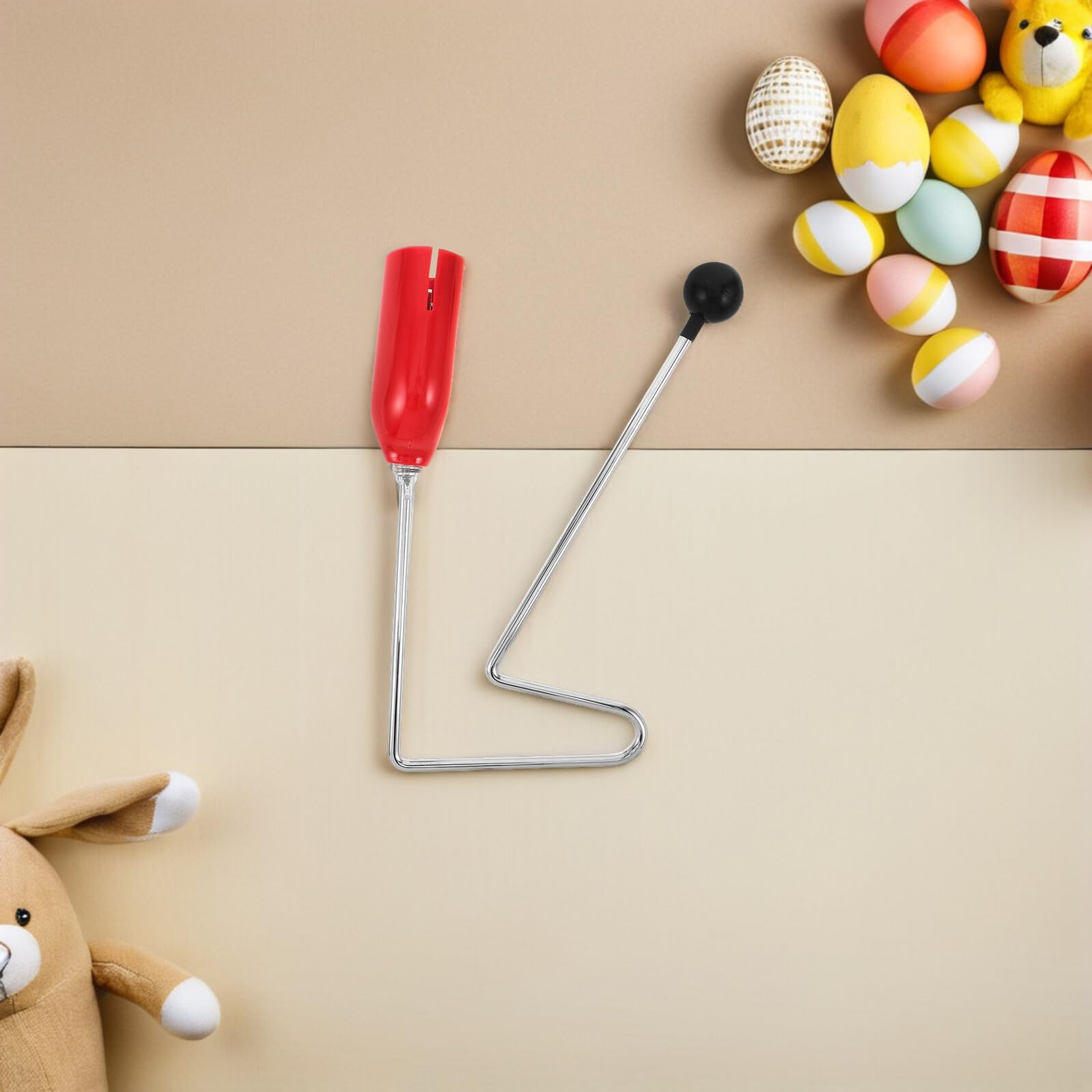 Vibraslap Strumento Musicale Rosso, Percussione Orff per Bambini