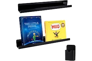 2pcs Magnetic Book Shelves for Whiteboard, Magnetic Ledge with Marker Holder, for...