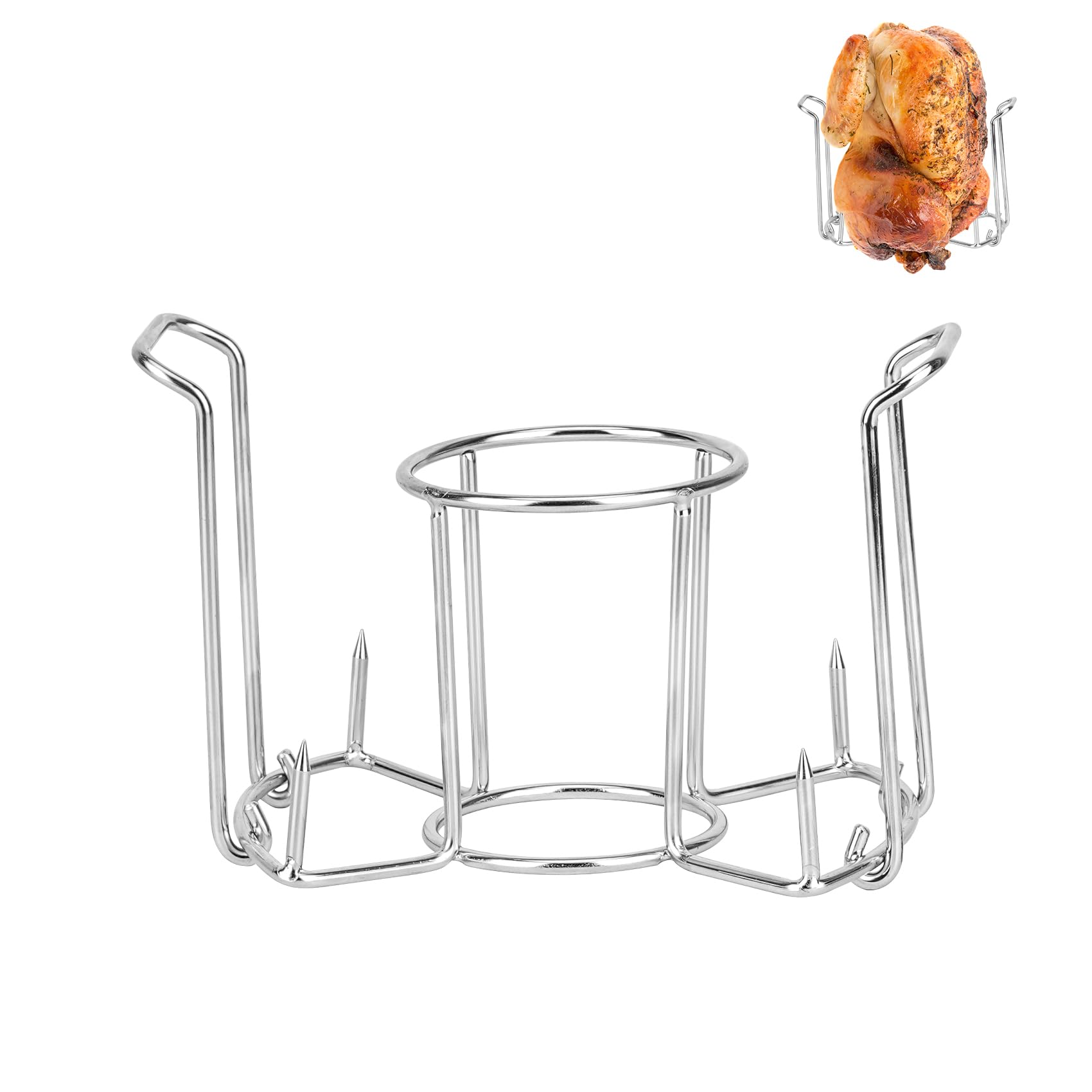 Soporte para pollo Only Fire para barbacoas de jardín y comidas familiares