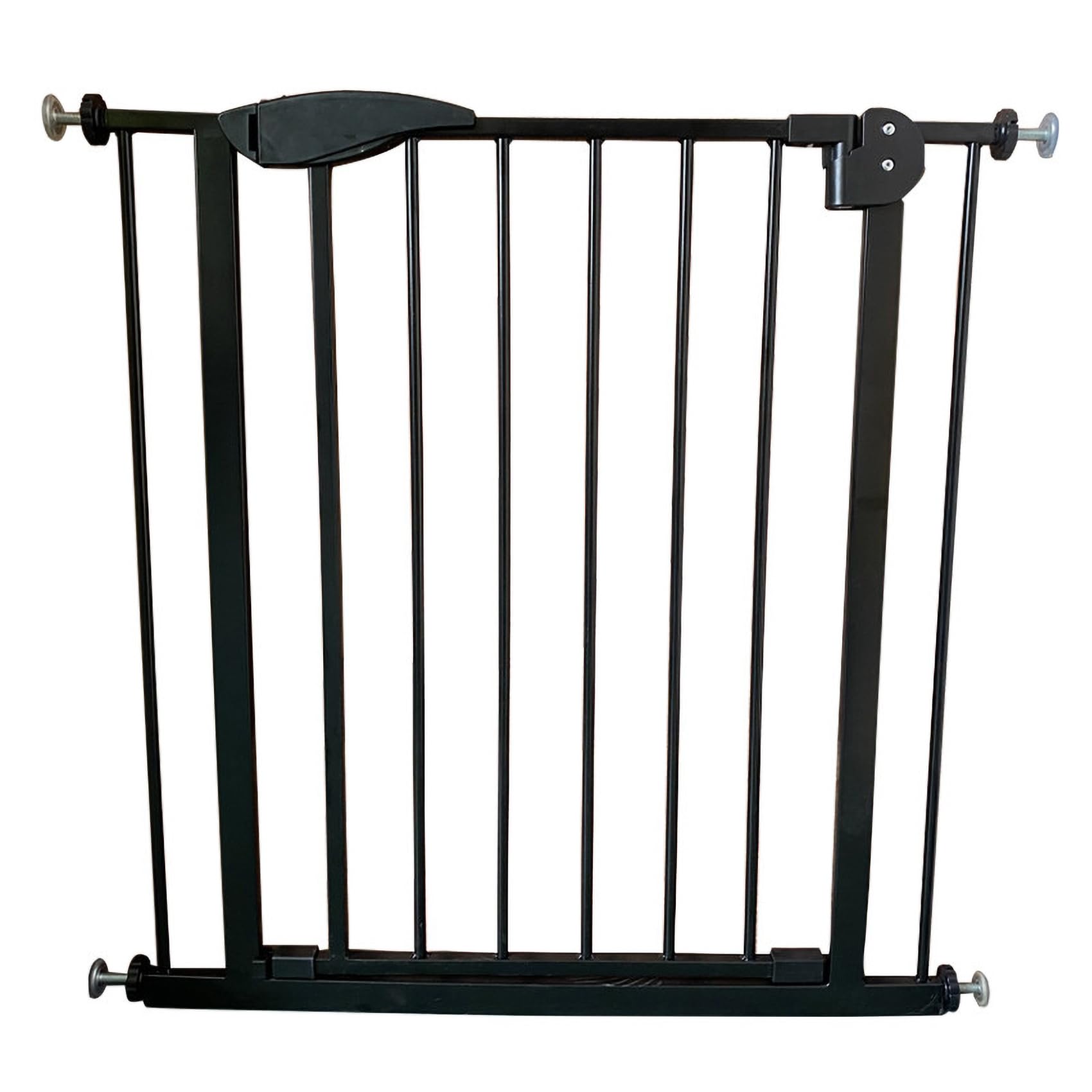 Blocco di sicurezza per scale e porte, larghezza regolabile 75-115 cm, apertura con una sola mano, apertura bidirezionale, 4 punti di fissaggio, doppio blocco, nero