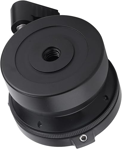 Miniatura 7 de DY60N Base de nivelación de trípode, cabeza de trípode de cámara, placa base de nivelación de trípode, ajuste de cabeza de nivelador de cámara para