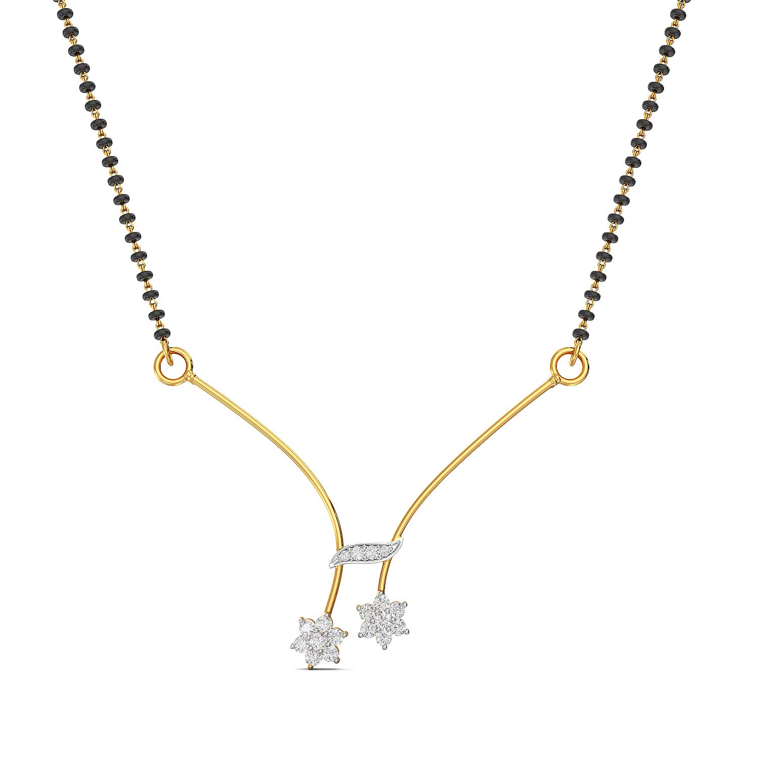 18k (750) Rose Gold and Diamond Mangalsutra for Women