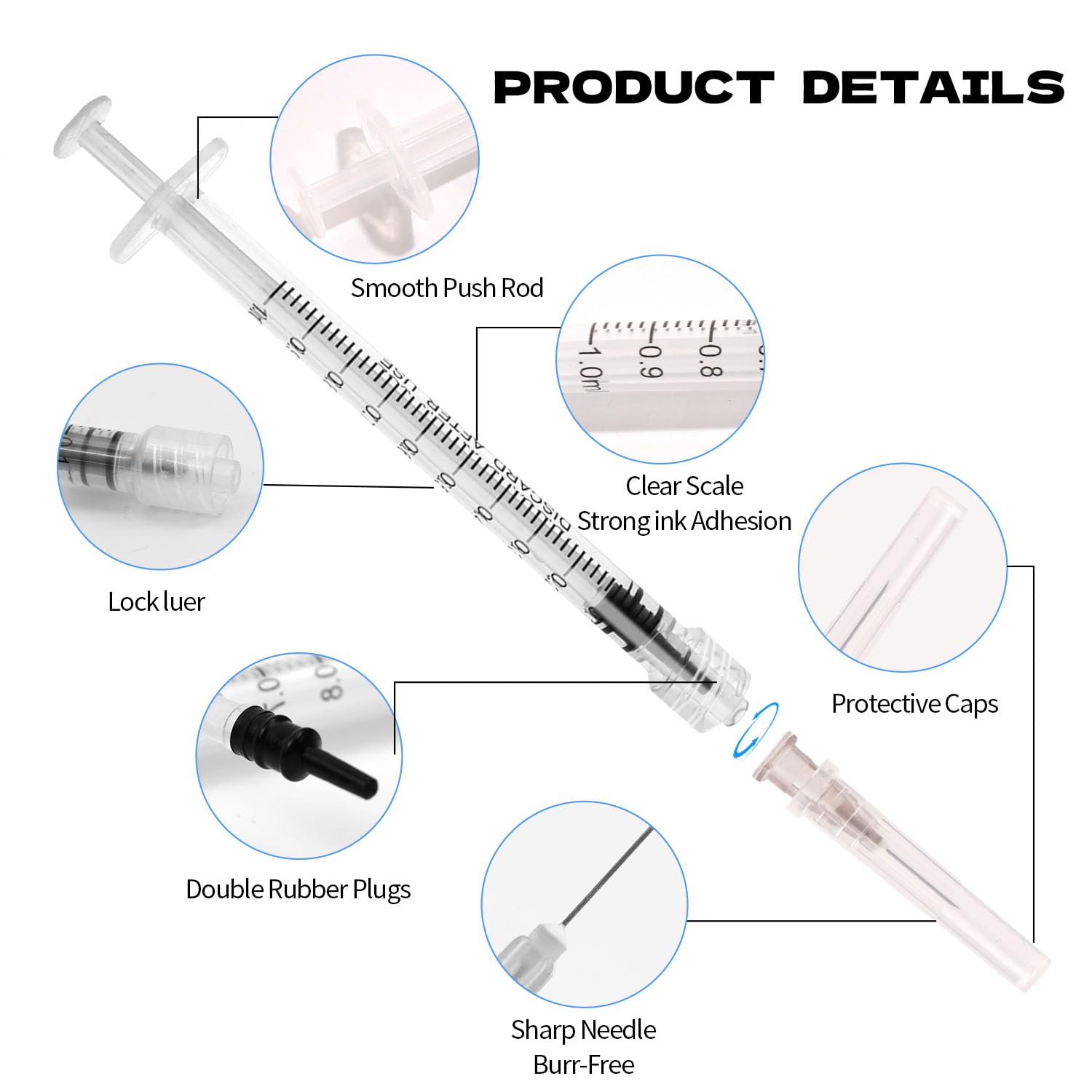 1ml Syringe 27G - Disposable Lab Supplies -2