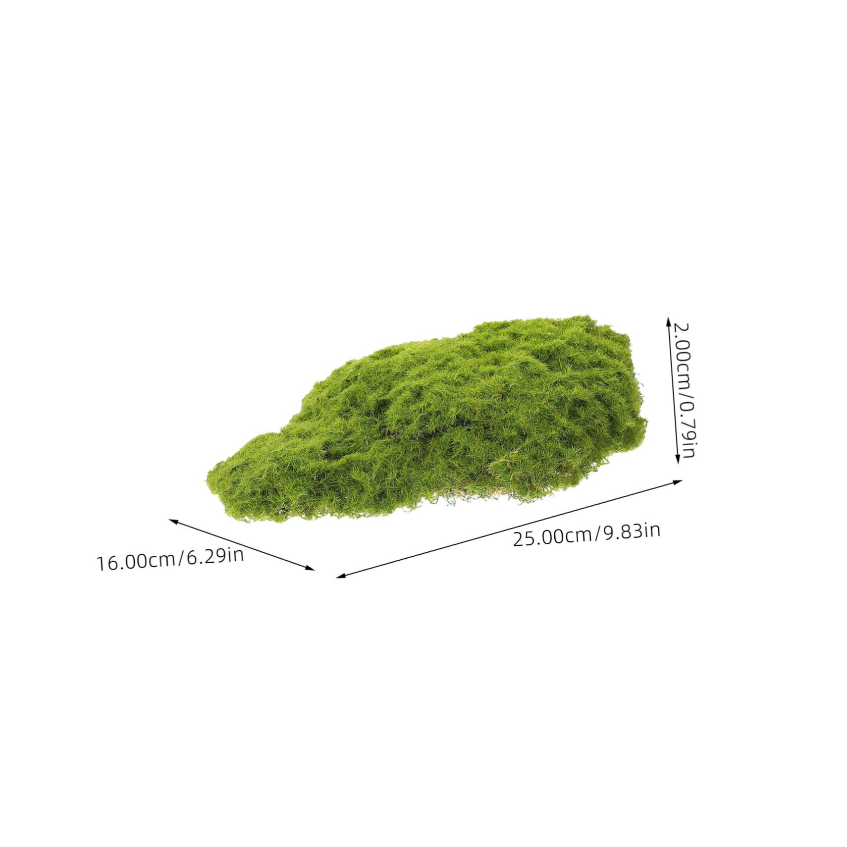 BESPORTBLE 5pcs Fake Moss Blocks Artificial Moss Rocks for Garden Decor Micro Landscape Fake Mossy Block Ornament Kit