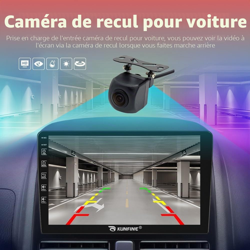 Car CarPlay Android Auto Navigation Stéréo GPS Radio Caméra arrière Display 9" IPS Touchscreen Headunit Tablet Pad Lecteur multimédia pour Chevrolet Aveo 2011-2015, Quad Core 2G+64G