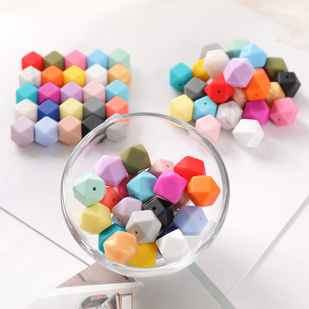 Amazon.co.jp: Mamimami Home 色指定可 シリコンビーズ 八角 17mm 50個 