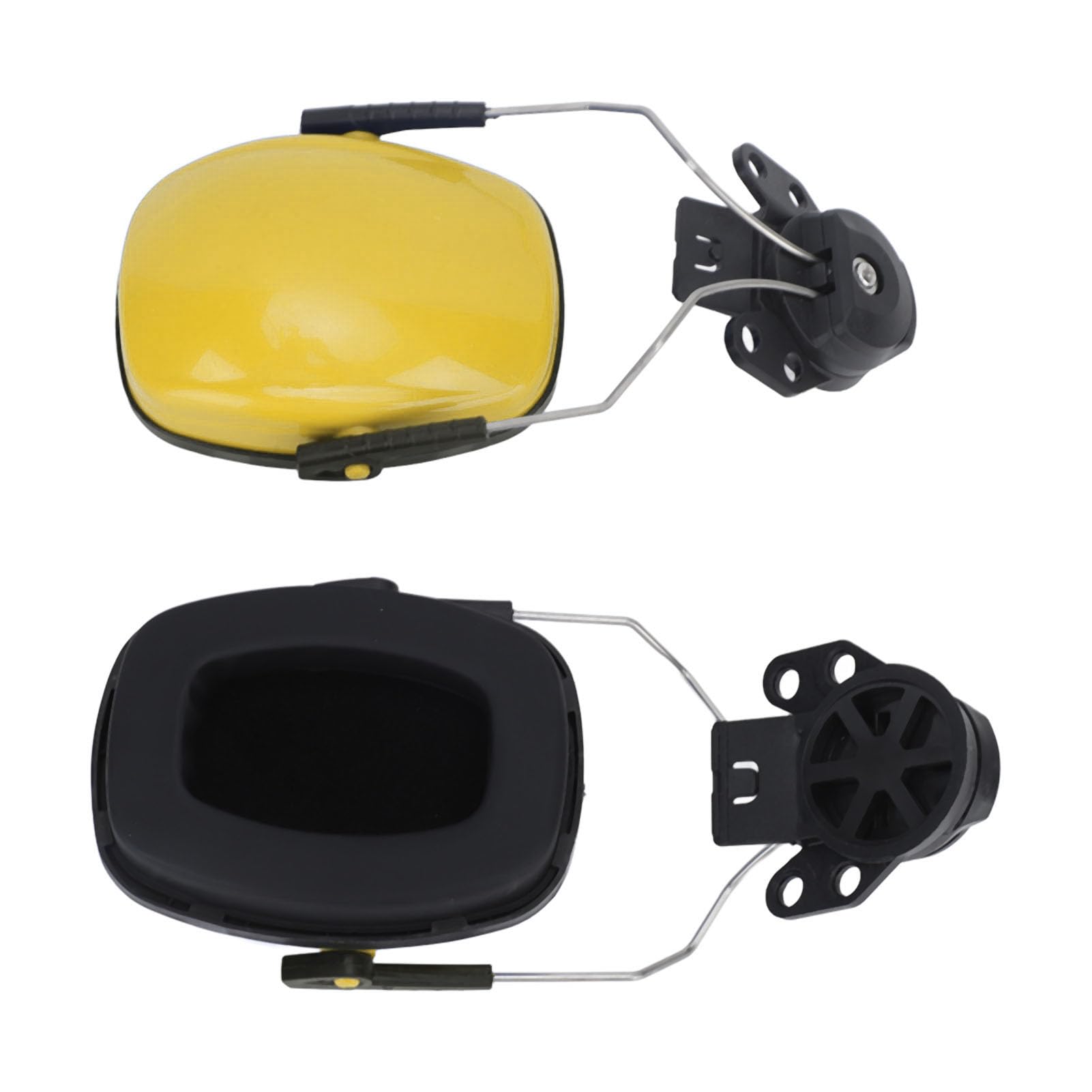 Helmet Ear Muff with Noise Reduction, NRR 27dB, SNR 31dB, Comfortable Wearing, Easy to Install for Working Woodworking (Yellow) - Image 4