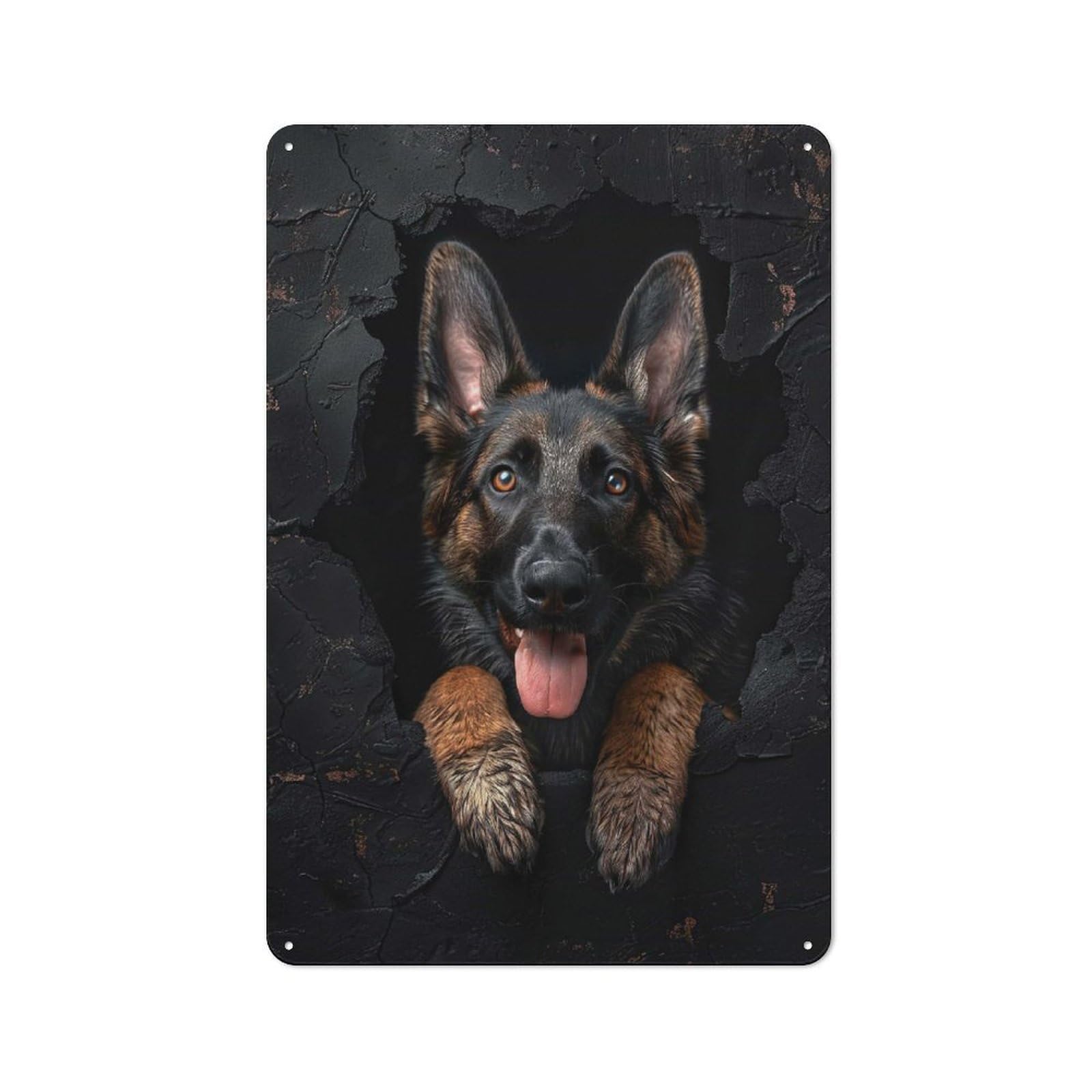 Junmoney Style-19 Dutch Shepherd Cafe Metal Sign 30X20cm, Vintage Restaurant Wall Art For Tea Room, Shop Wall Or Breakfast Area