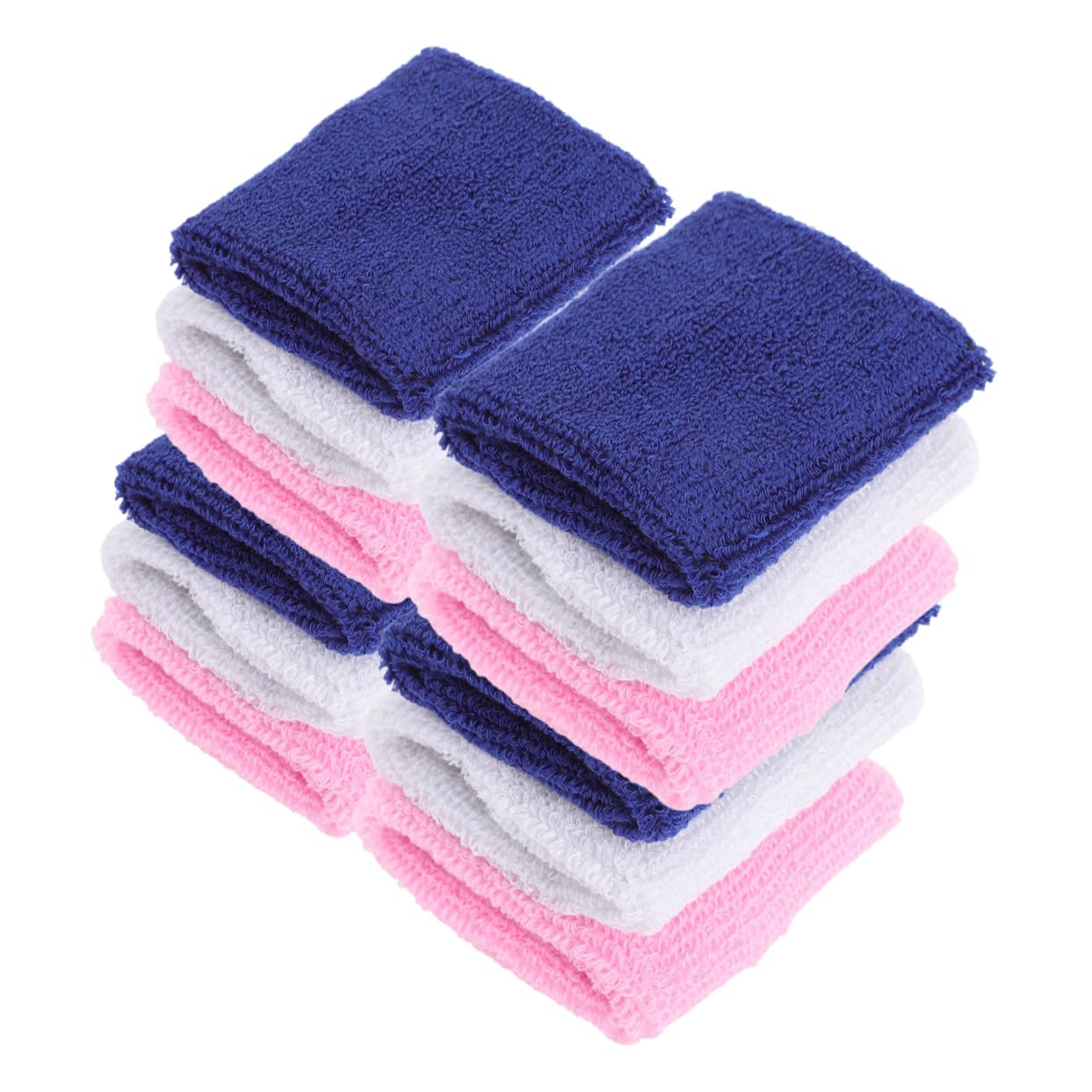 BESTonZON 12Pcs Elastic Wristbands for Sports Stylish Wrist Sweatbands for Teens Durable and Comfortable Athletic Wrist Wraps for Basketball Running and Outdoor Activities