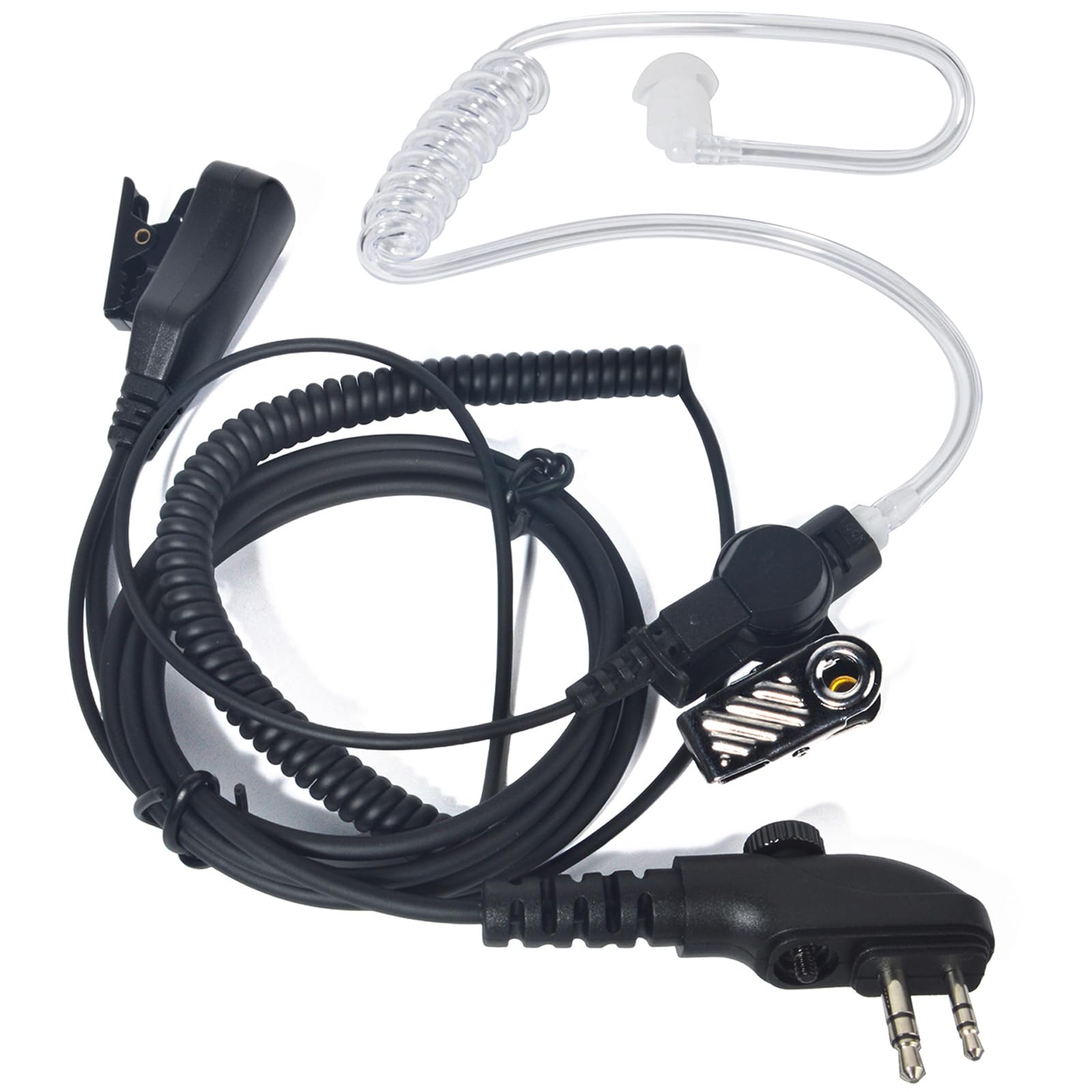 HYS Oreillette Écouteurs Radio compatibles avec Hytera HYT HYT210 PD405 PD505 TC-620 Midland Radio G15Pro G18 Talkie Walkie avec Microphone et PTT (H3A)