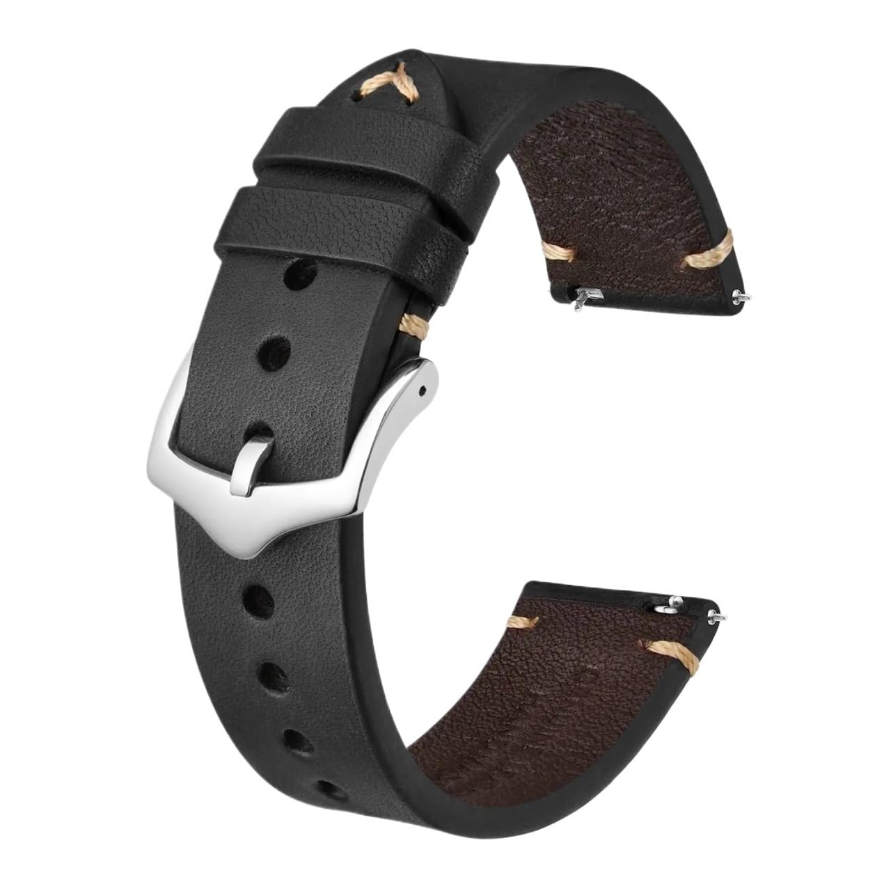 Crazy Horse Leder Echtes Rindsleder Uhrenarmband 20mm 21mm 22mm 23mm 24mm Armband für Herren Armband