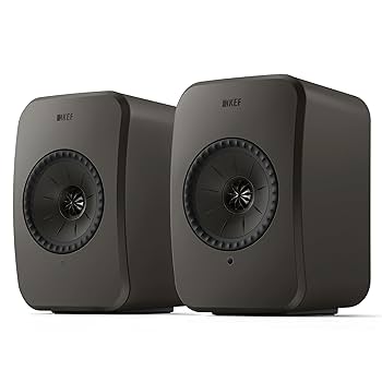 KEF LSX ブラック KEF LSX II Wireless Bookshelf Speakers Pair (Black) | Abt